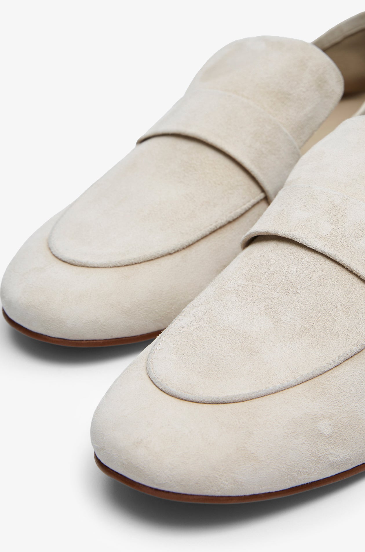 SUEDE FLAT LOAFERS