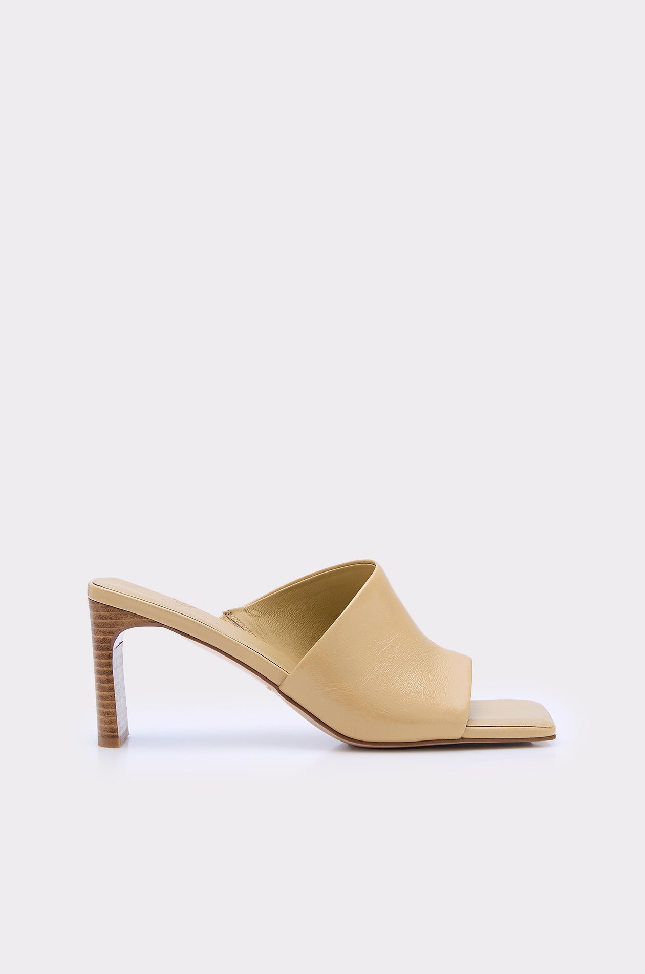 MINIMAL LEATHER BLOCK HEELS