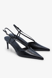 POINTED TOE SLINGBACK HEELS