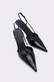 POINTED TOE SLINGBACK HEELS