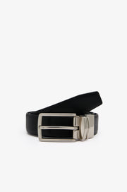 REVERSIBLE NAPPA & SAFFIANO LEATHER BELT