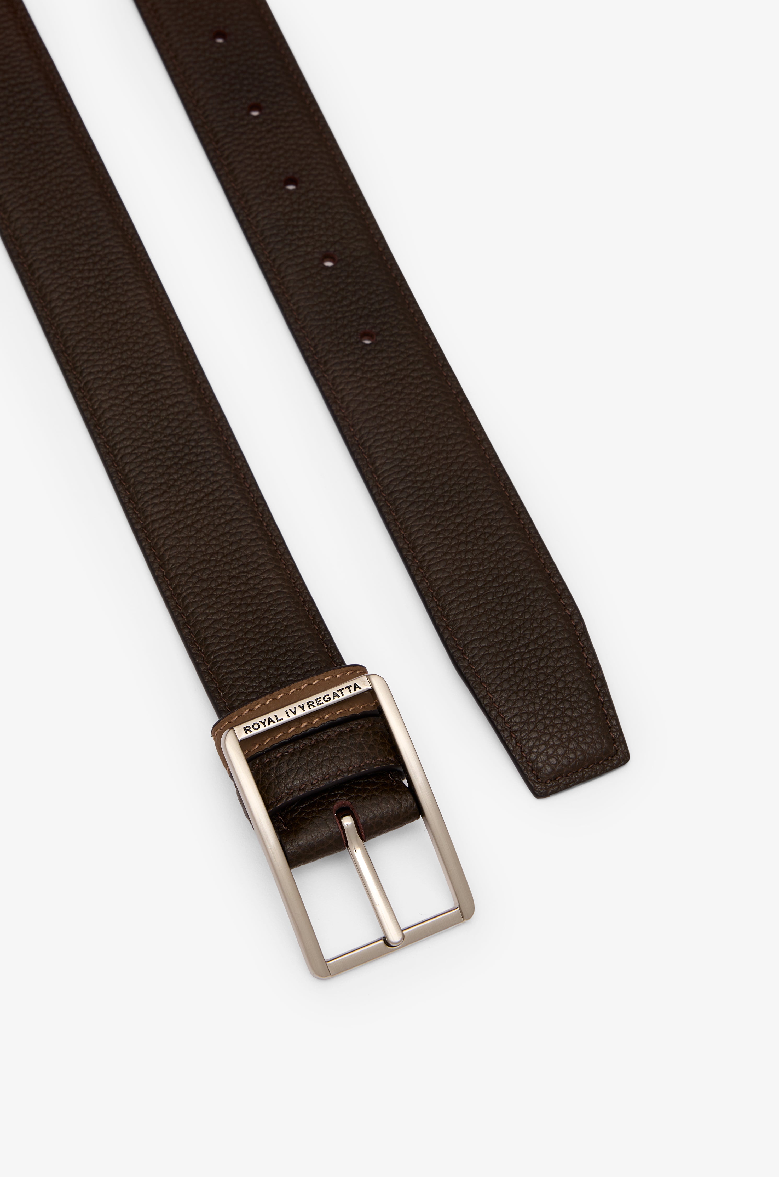 REVERSIBLE GRAIN LEATHER BELT
