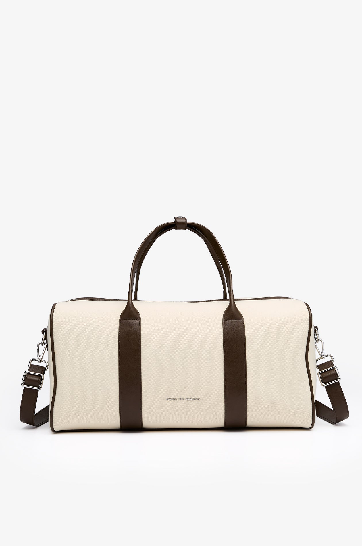 LEATHER TRIM GYM BAG
