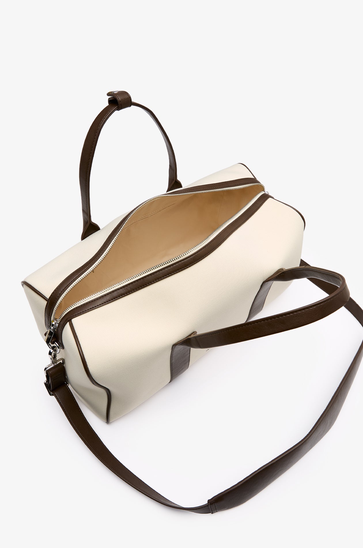 LEATHER TRIM GYM BAG