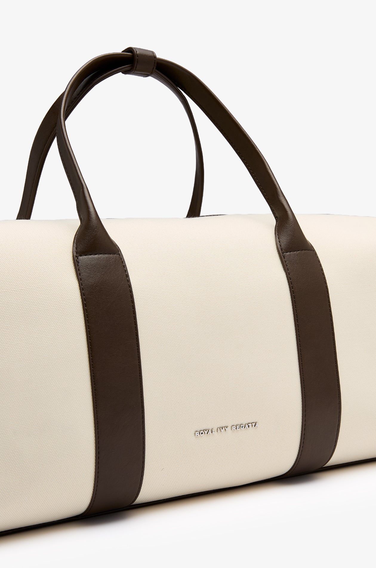 LEATHER TRIM GYM BAG
