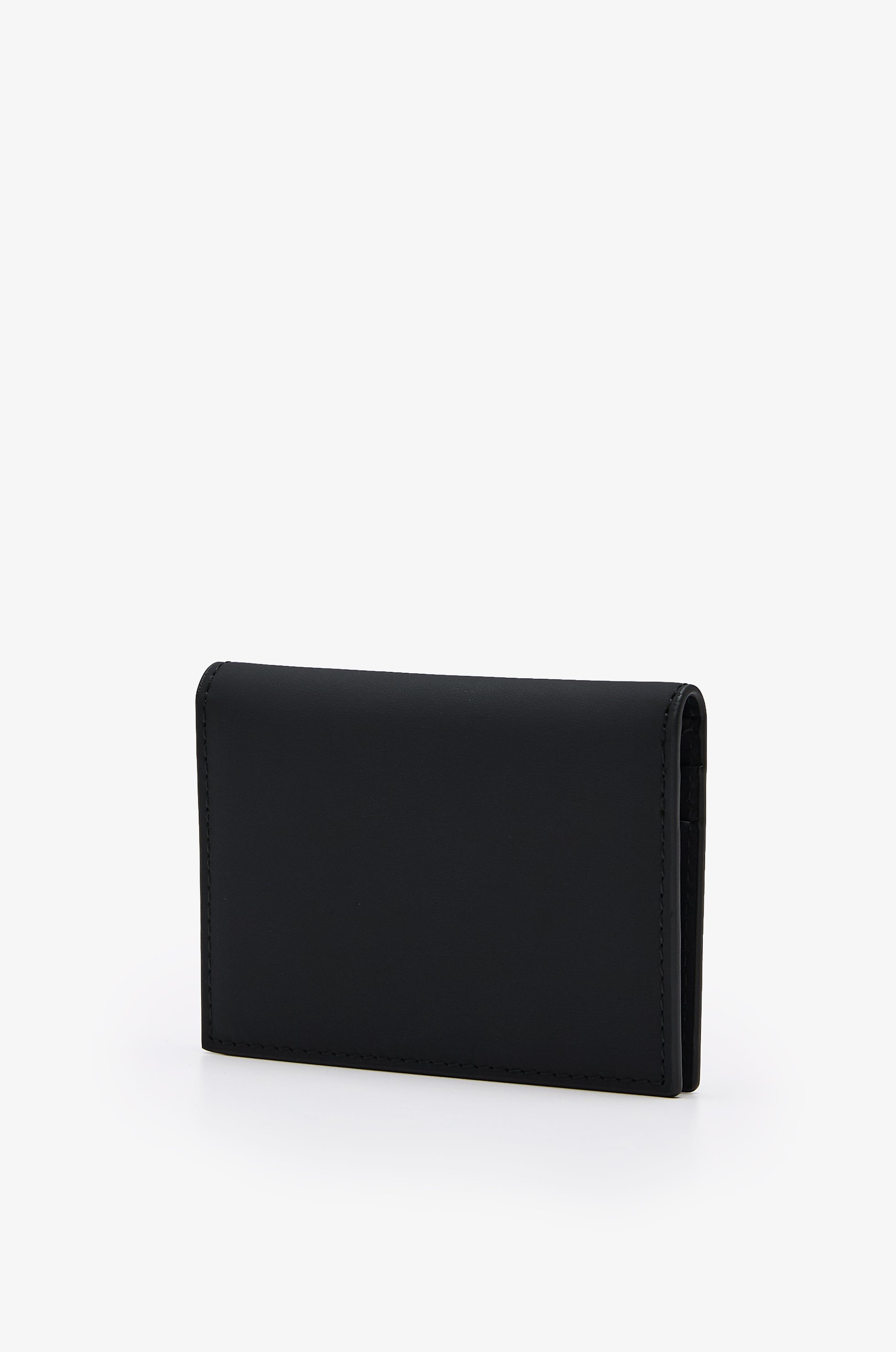 LOGO-EMBOSSED NUBUCK LEATHER CARDHOLDER WALLET