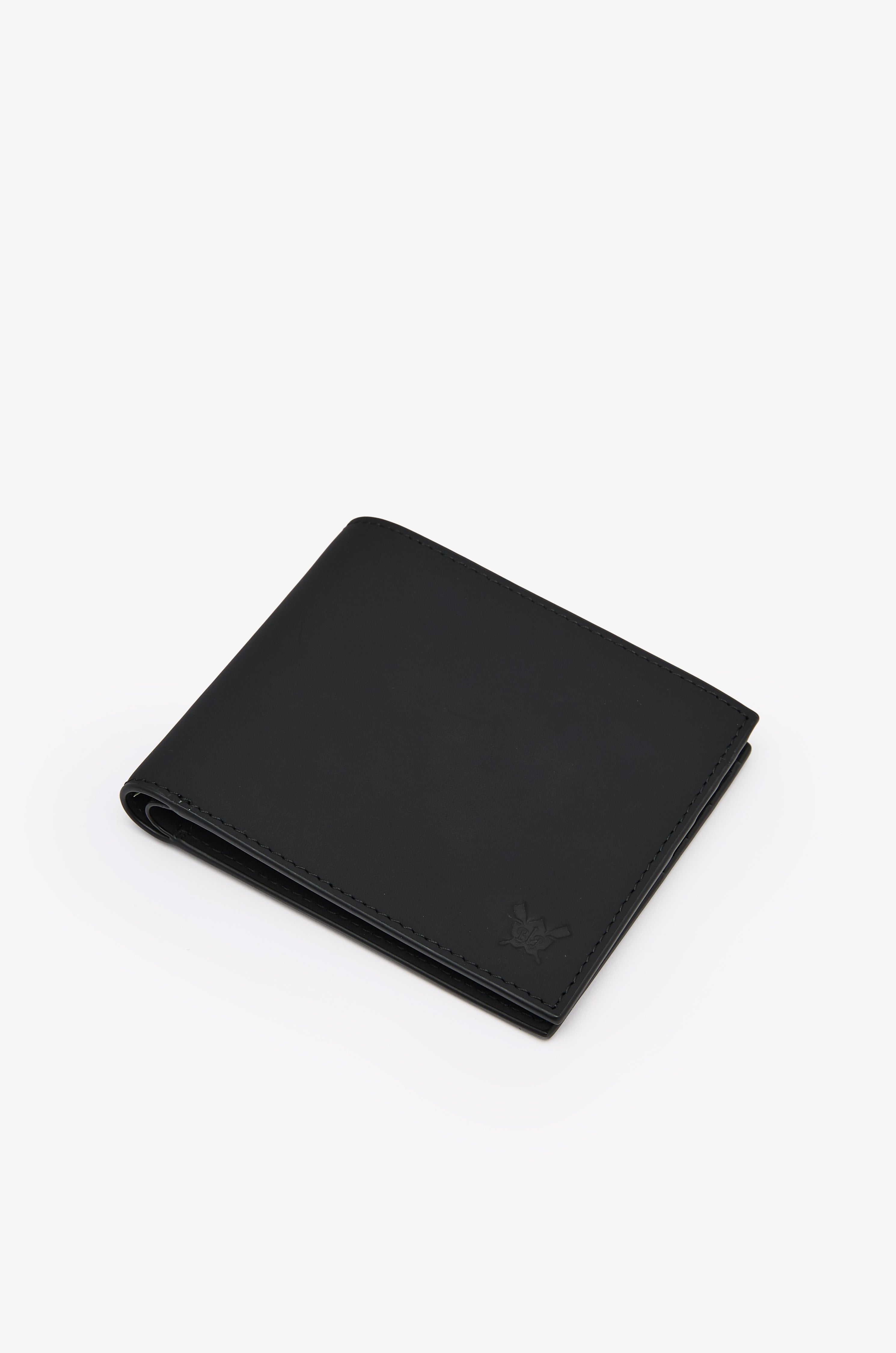LOGO-EMBOSSED NUBUCK LEATHER BILLFOLD WALLET