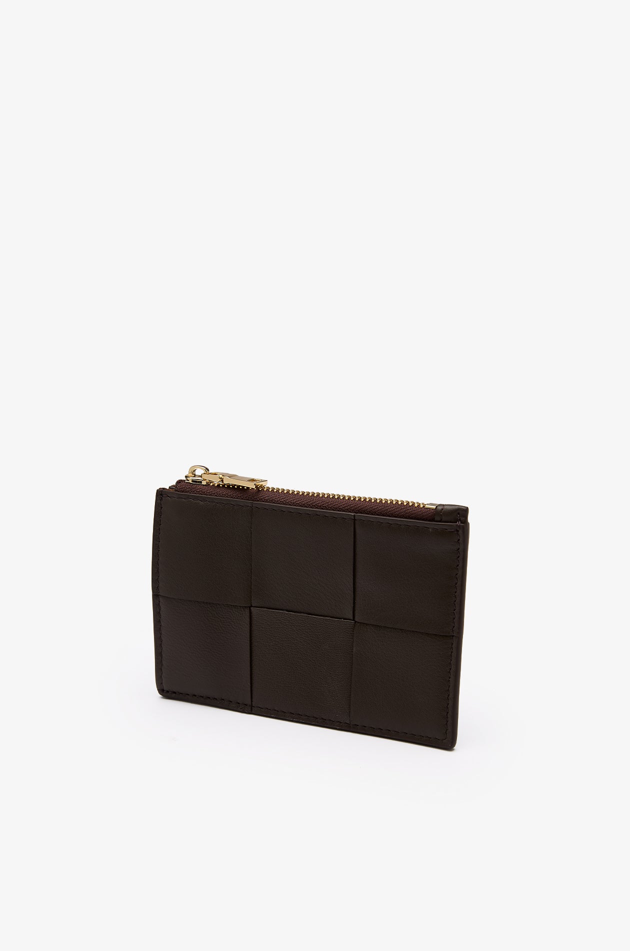 WOVEN LEATHER CARD HOLDER