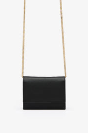 LEATHER CHAIN CROSSBODY BAG