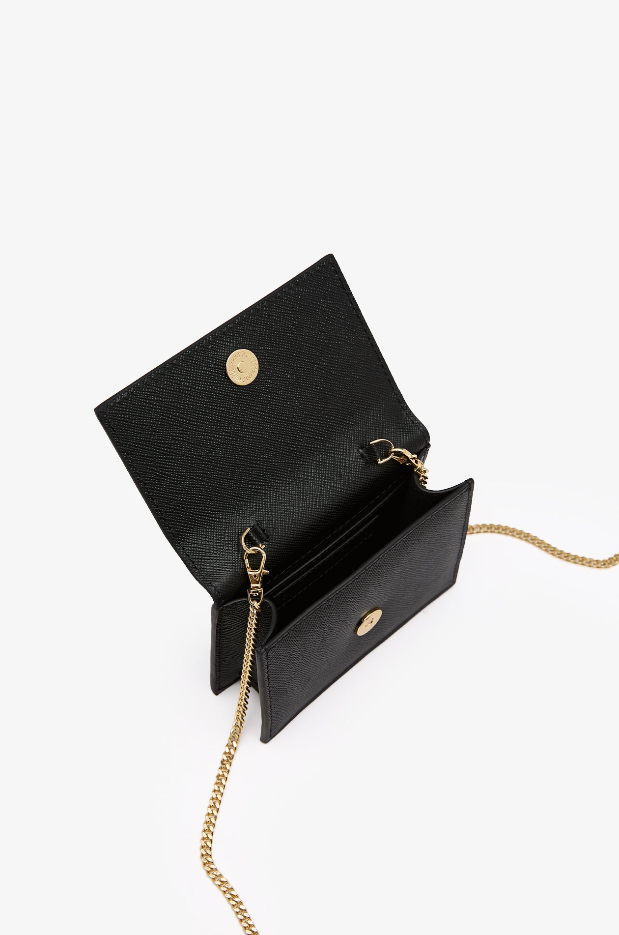 LEATHER CHAIN CROSSBODY BAG