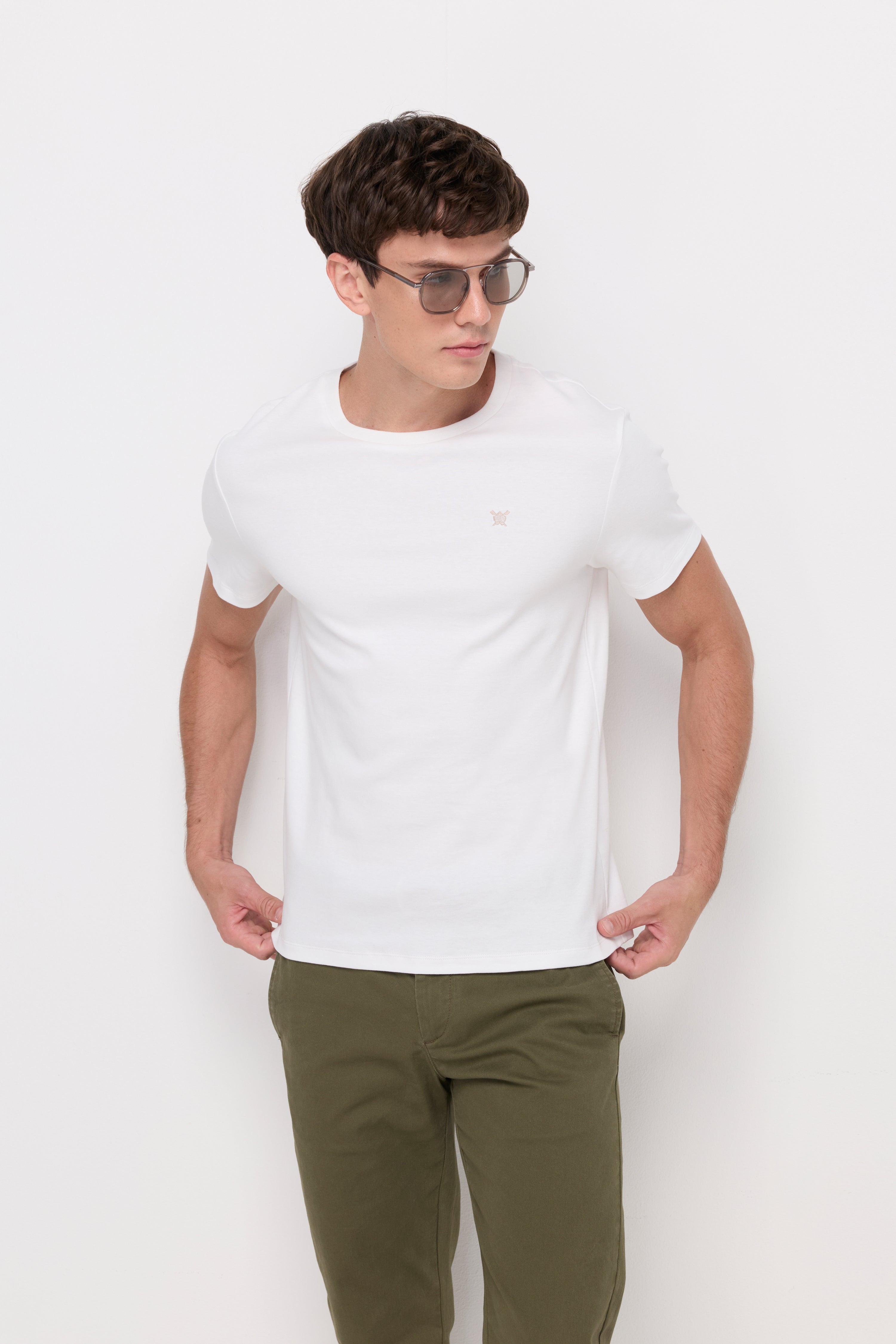 ROUND NECK T-SHIRT COTTON JERSEY