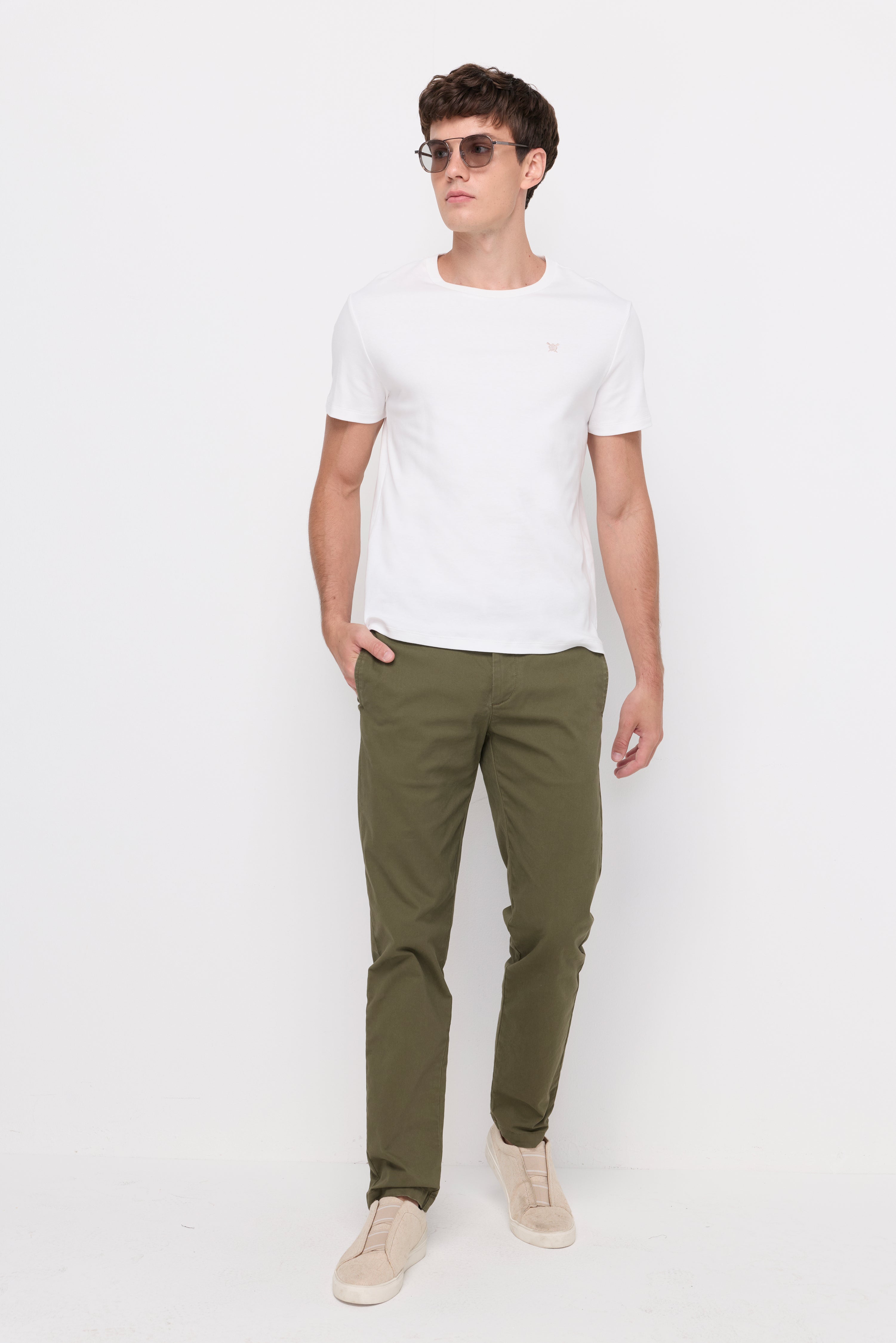 ROUND NECK T-SHIRT COTTON JERSEY