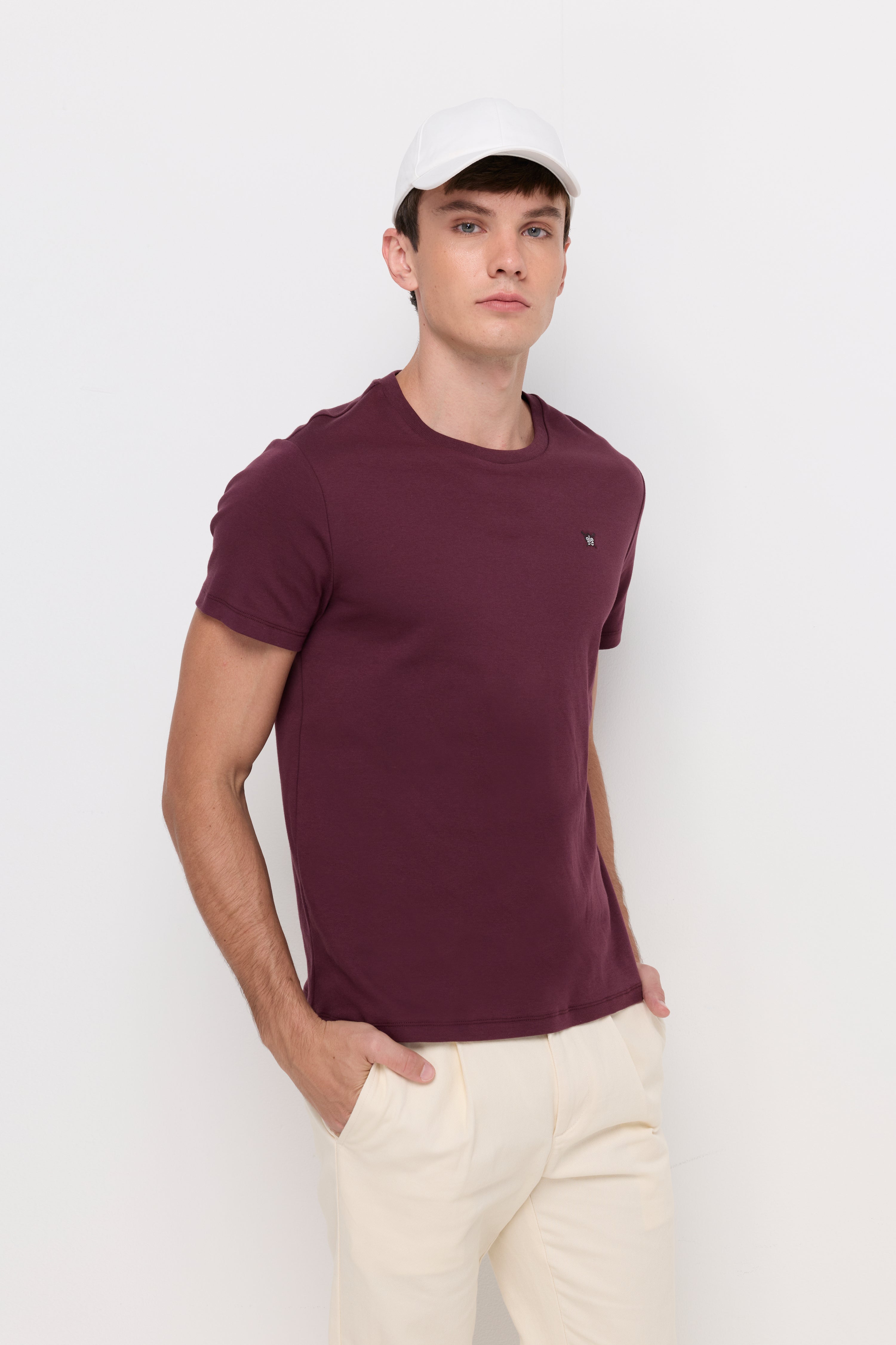ROUND NECK T-SHIRT COTTON JERSEY