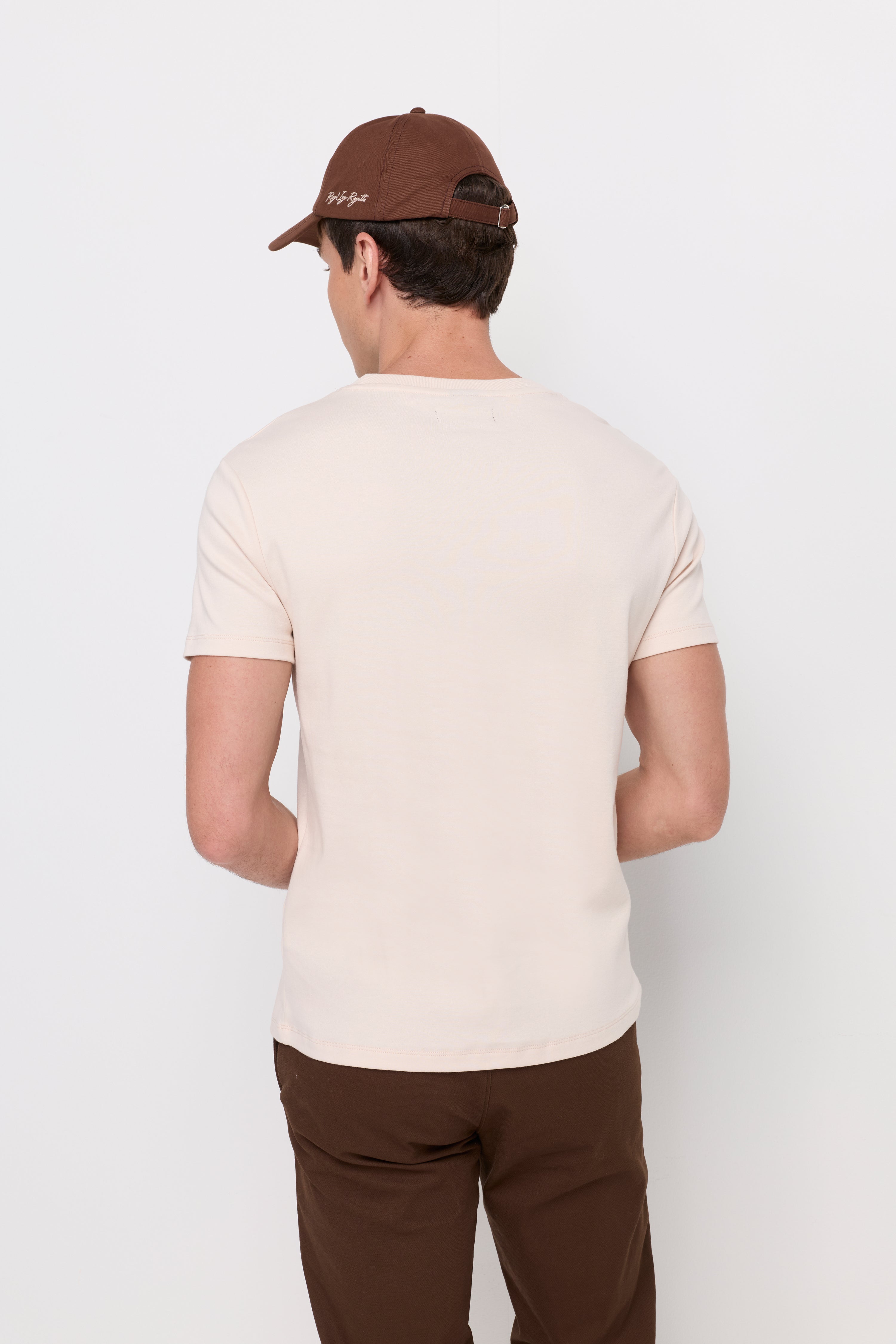 V NECK T-SHIRT COTTON JERSEY