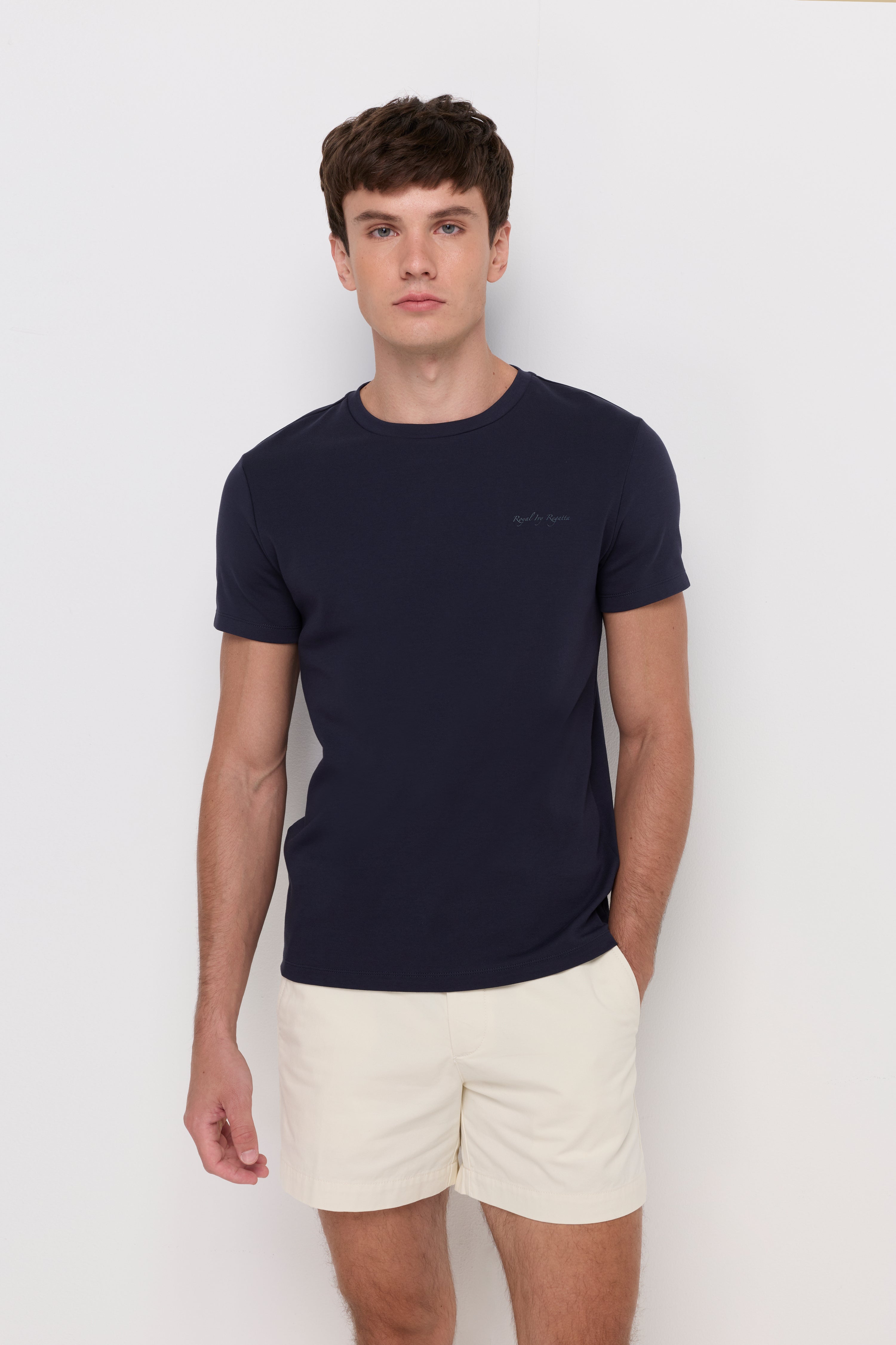 COTTON SHORT SLEEVE ROUND NECK T-SHIRT