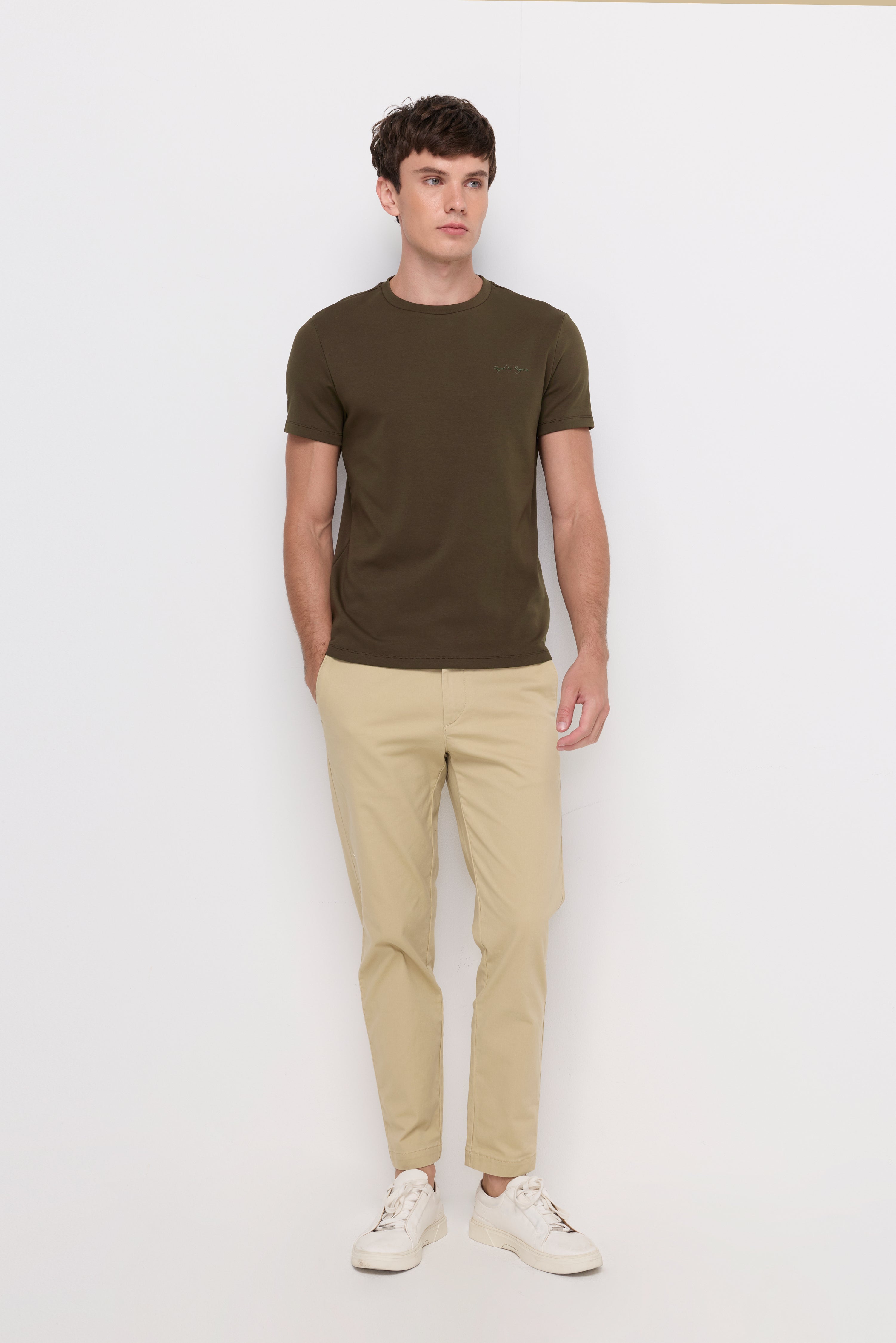 COTTON SHORT SLEEVE ROUND NECK T-SHIRT