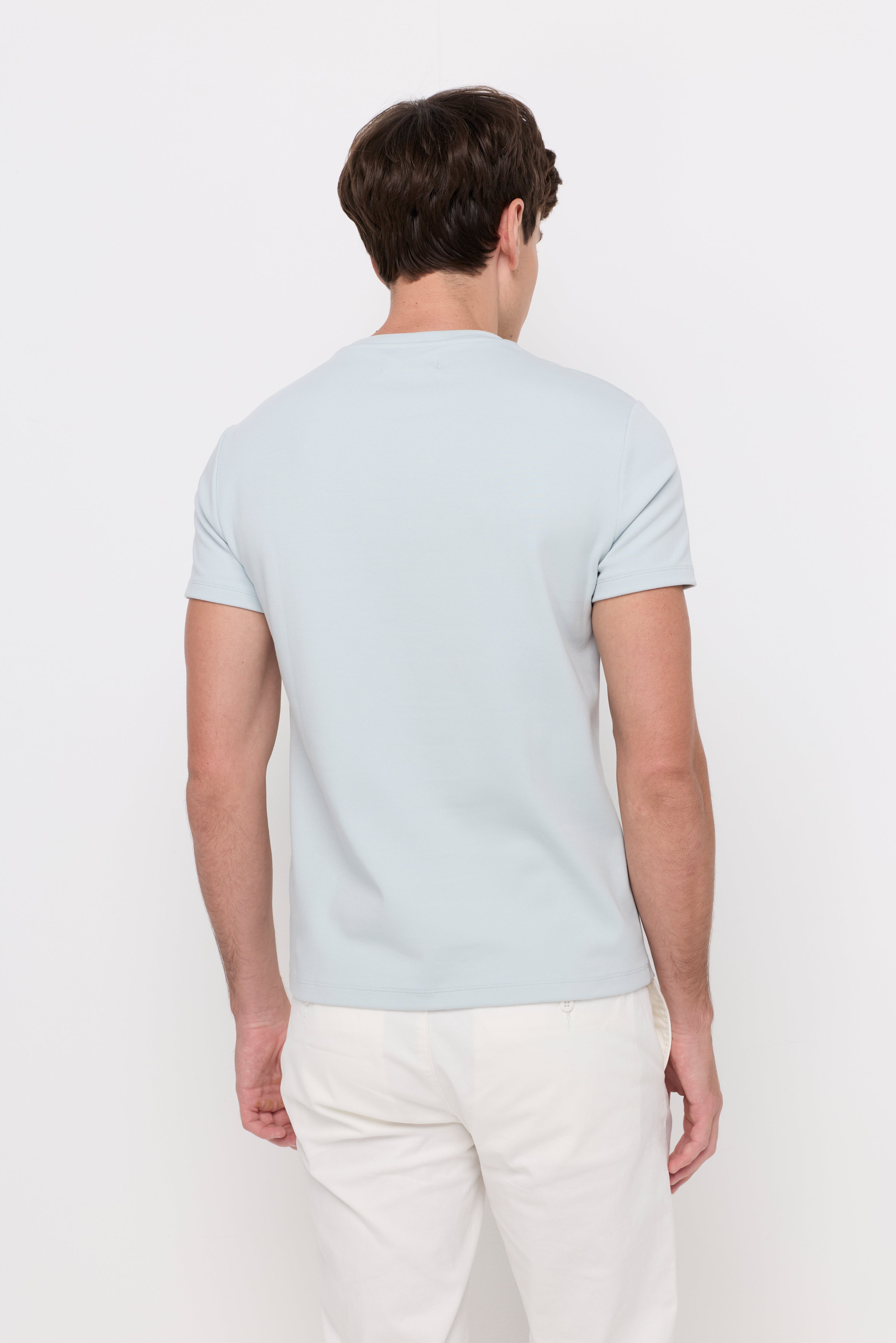 COTTON SHORT SLEEVE ROUND NECK T-SHIRT