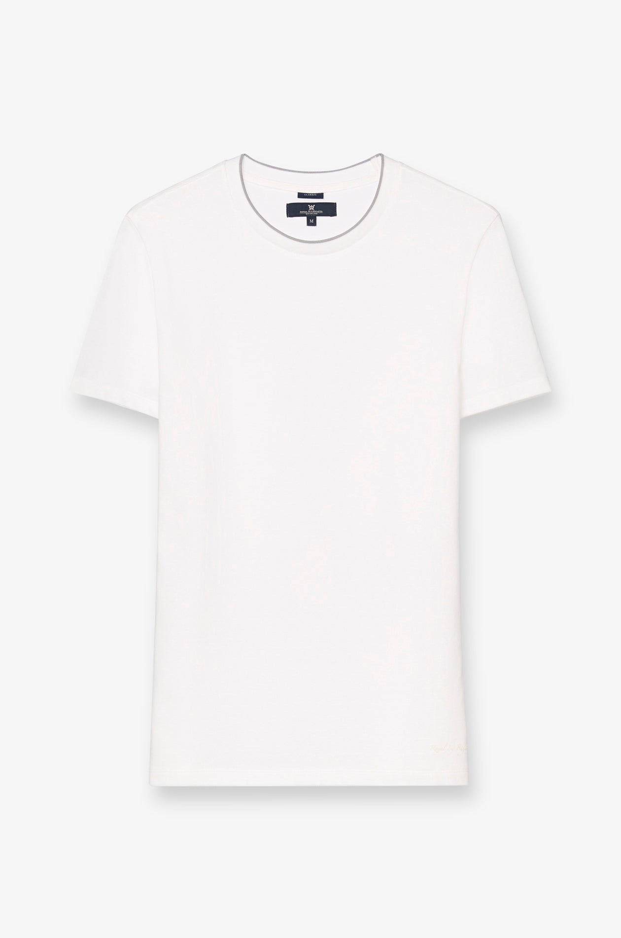 เสื้อยืดคอกลมแขนสั้นผ้าปิเก้