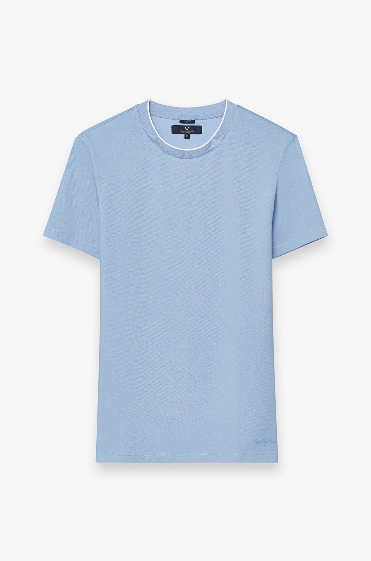 เสื้อยืดคอกลมแขนสั้นผ้าปิเก้