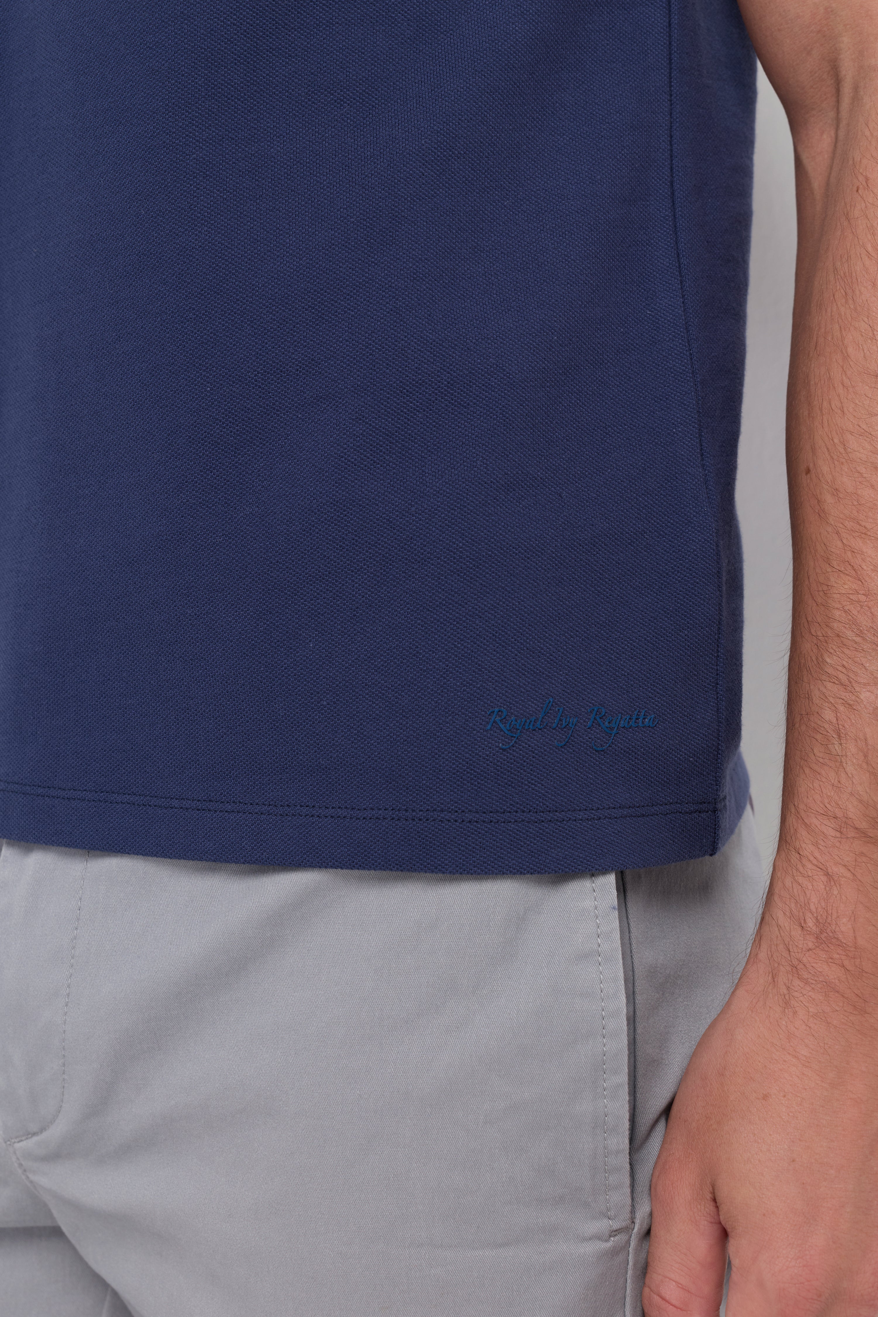 PIQUE SHORT SLEEVE ROUND NECK T-SHIRT