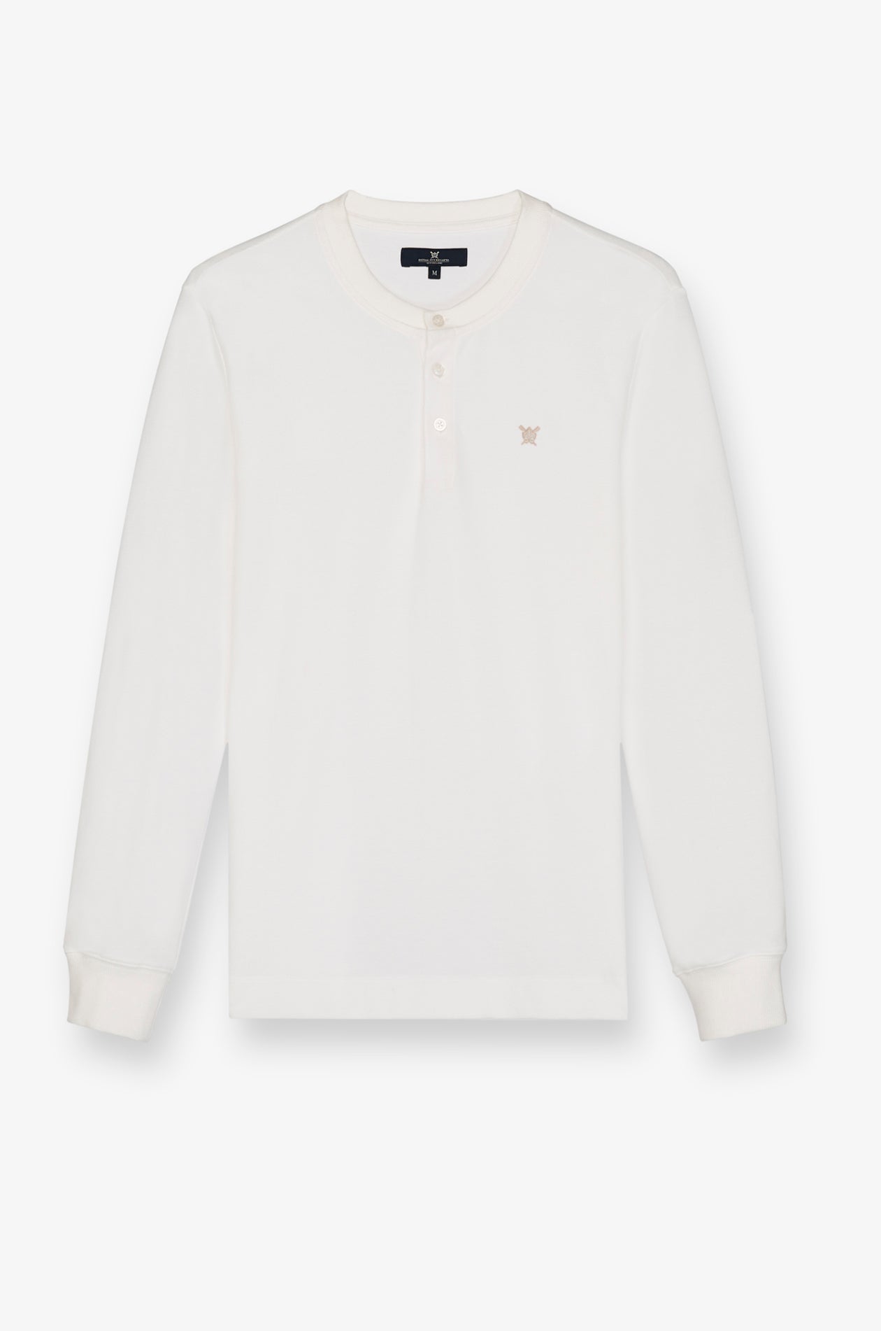 PIQUE LONG SLEEVE ROUND NECK T-SHIRT
