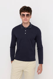 JERSEY POLO LONE SLEEVE SHIRT