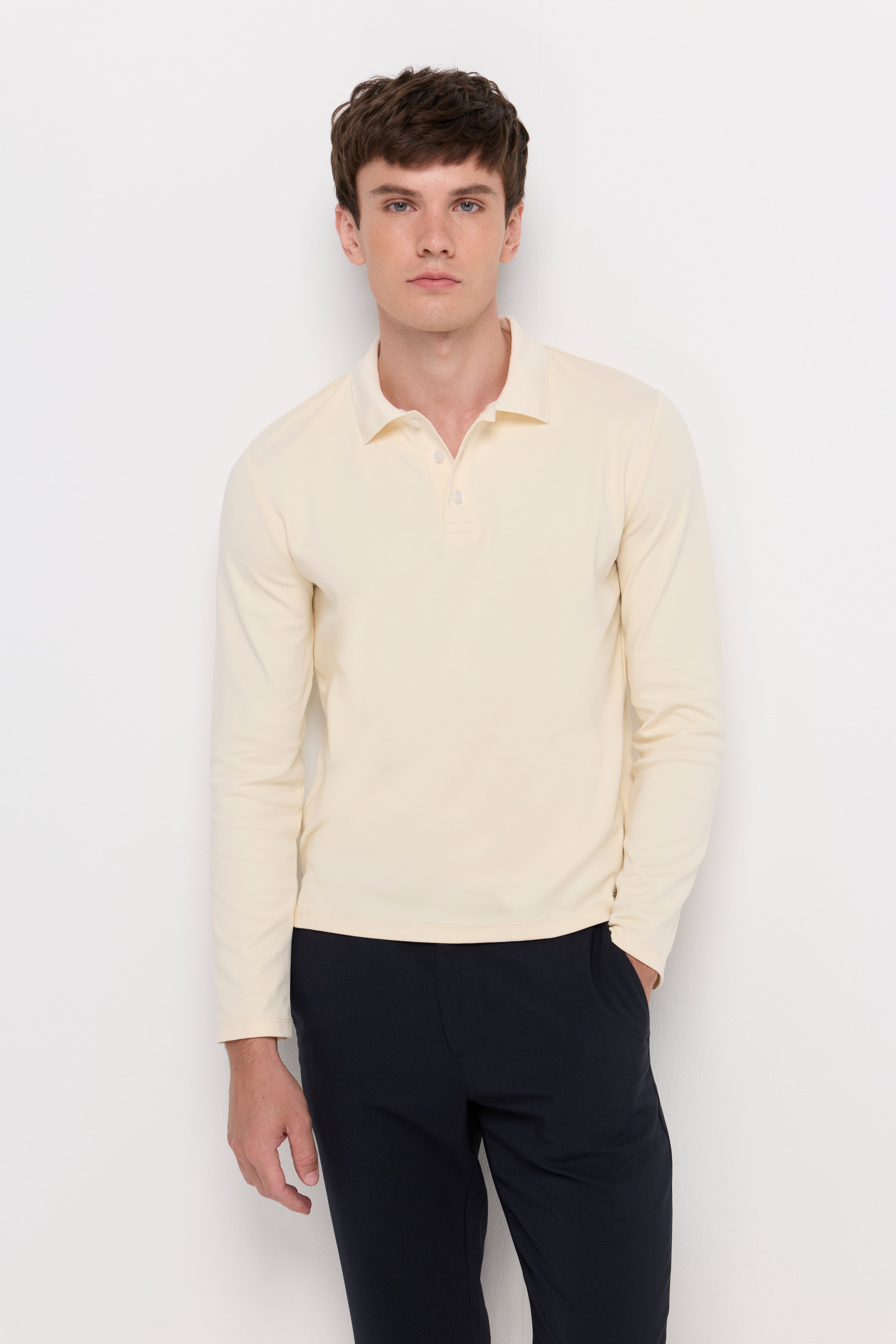 JERSEY POLO LONE SLEEVE SHIRT