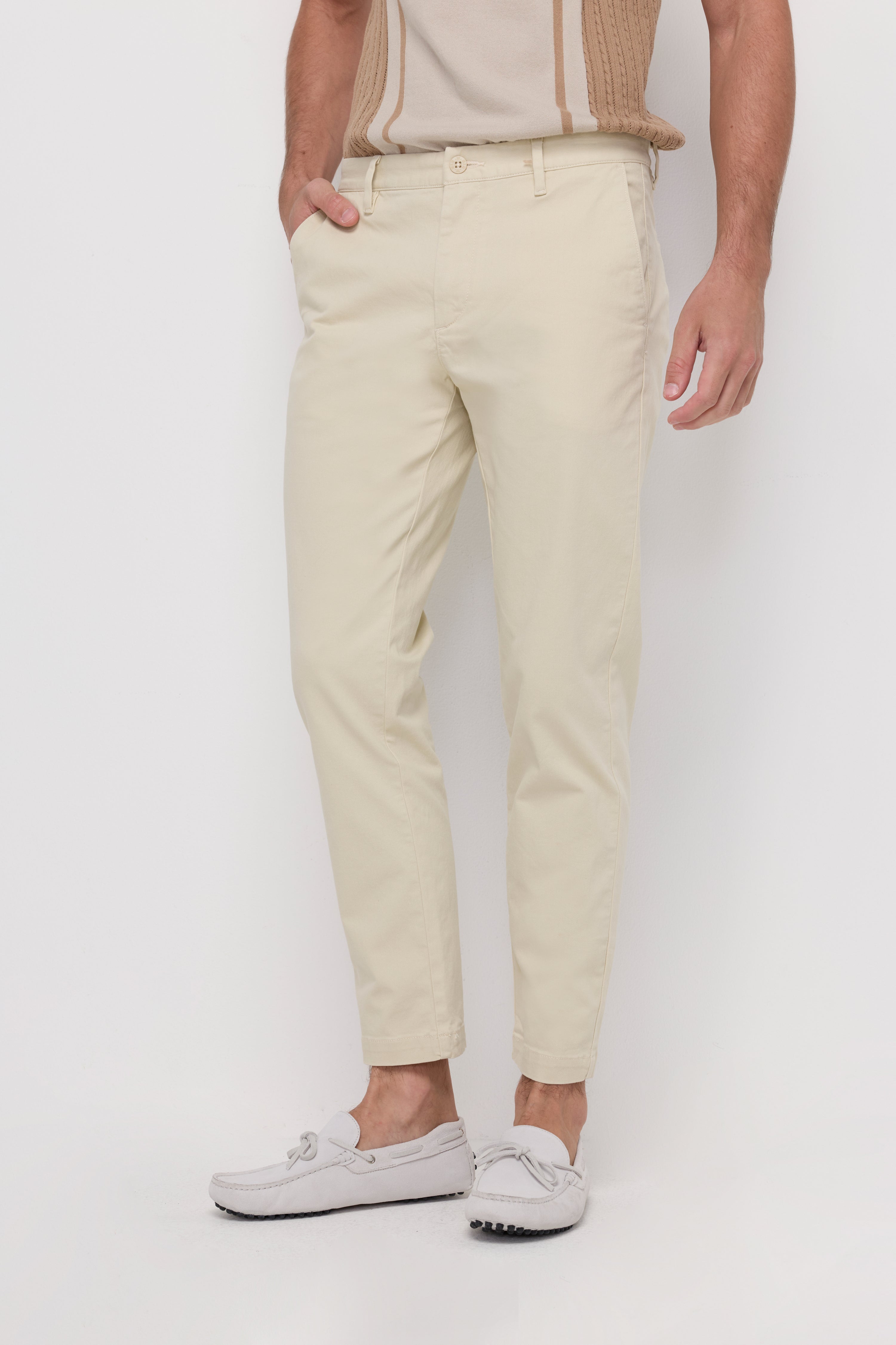 CHINO ANKLE TROUSERS