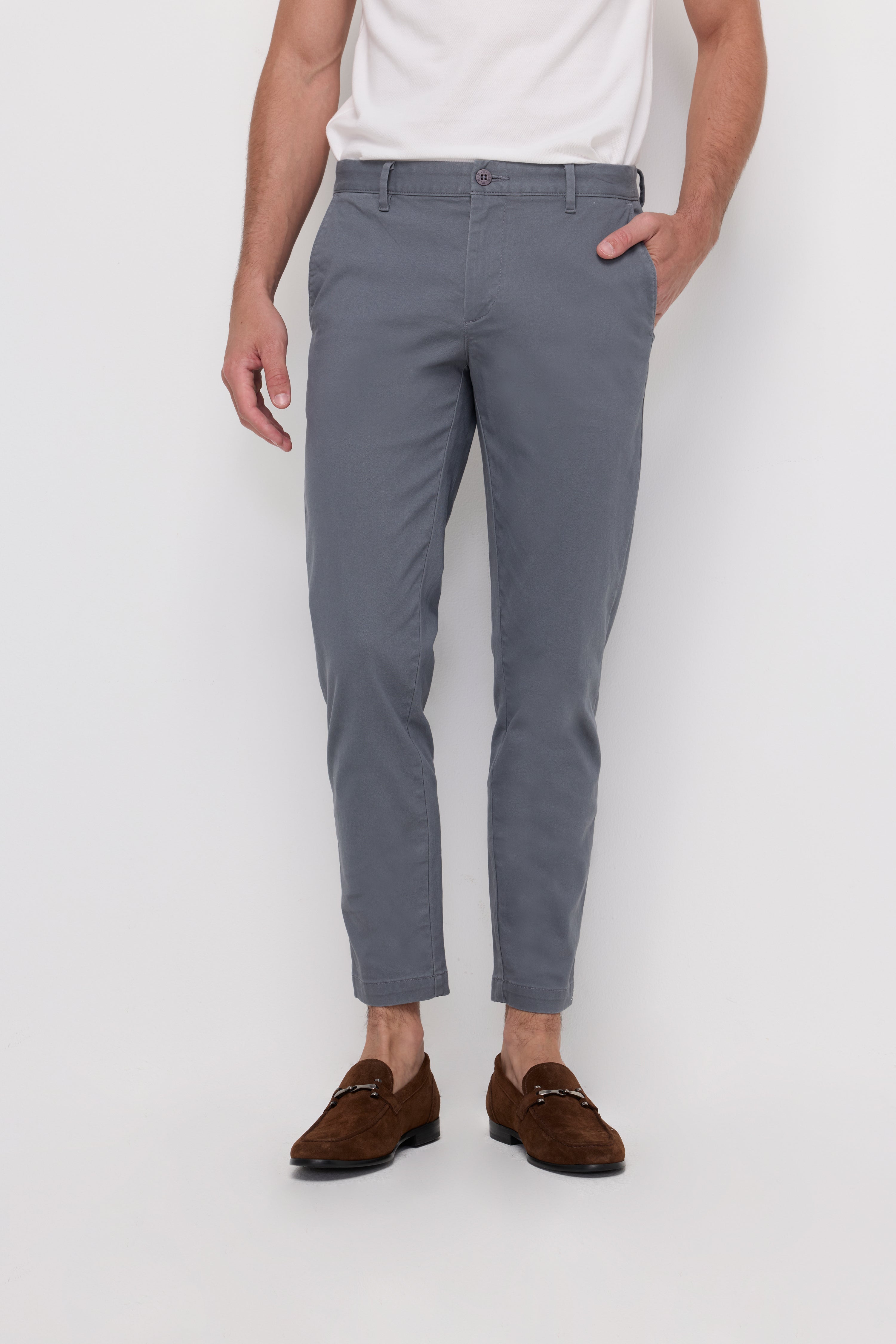 CHINO ANKLE TROUSERS