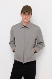 ESSENTIAL ZIP-FRONT OVERSHIRT JACKET