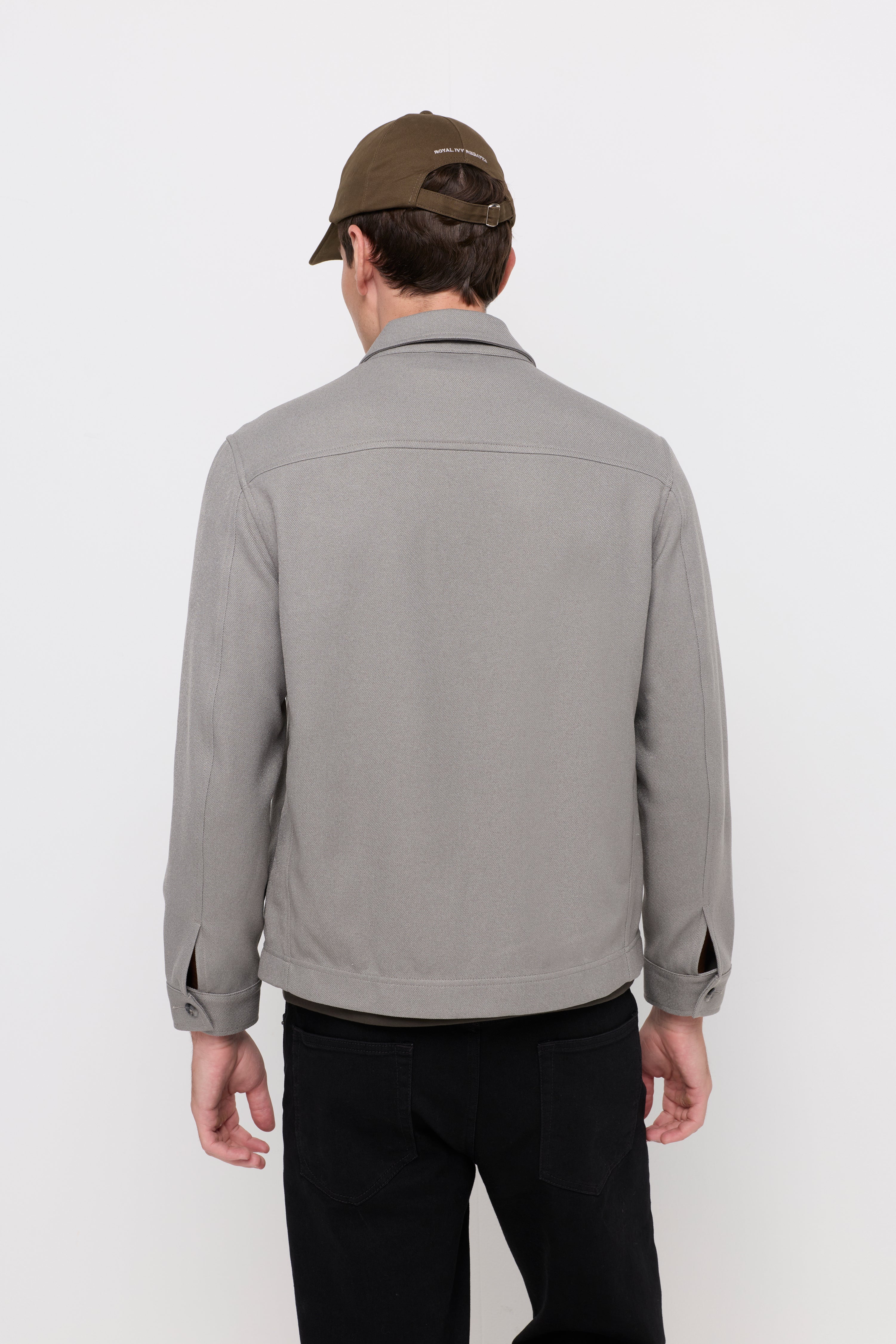 ESSENTIAL ZIP-FRONT OVERSHIRT JACKET