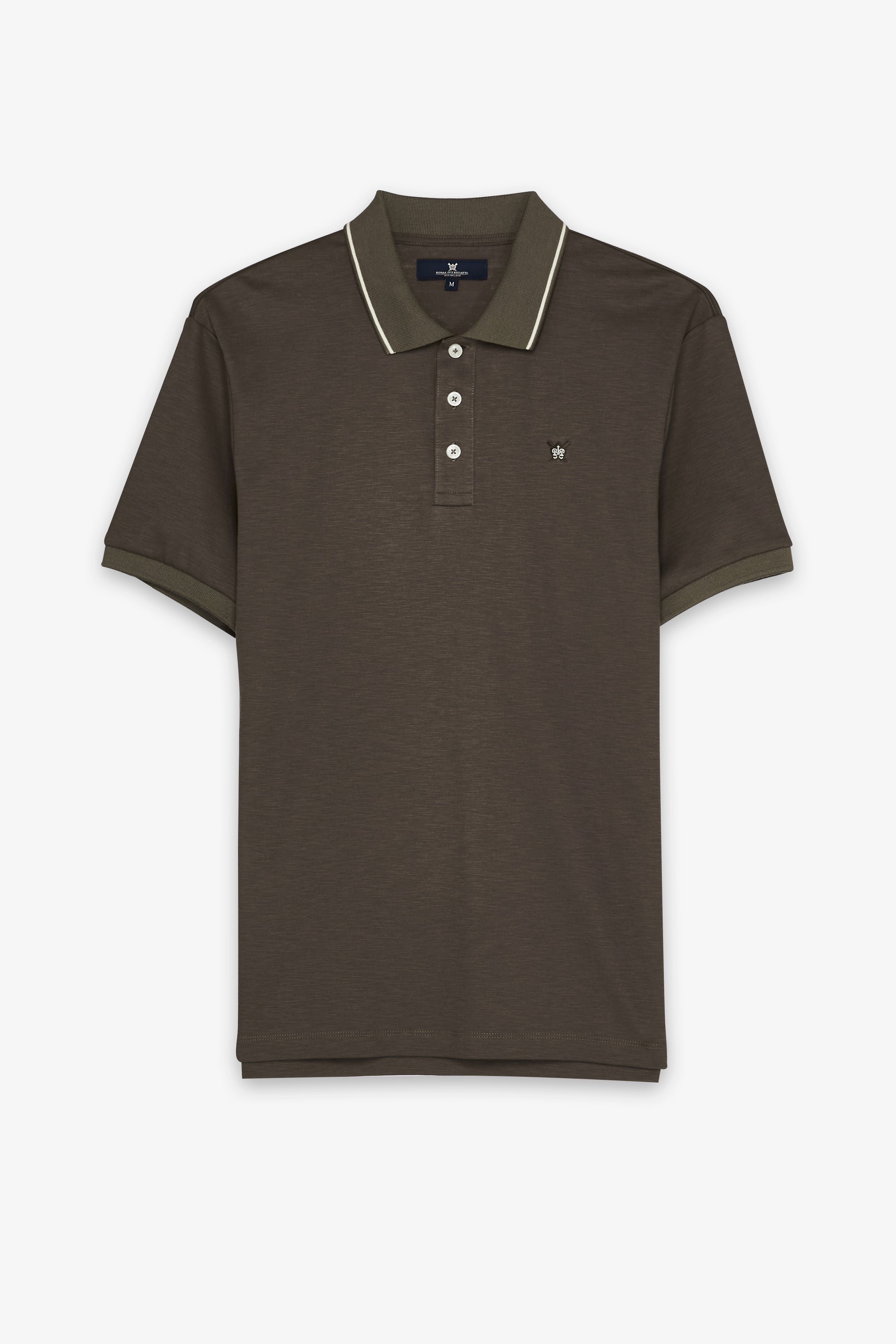 TEXTURED MELANGE POLO SHIRT