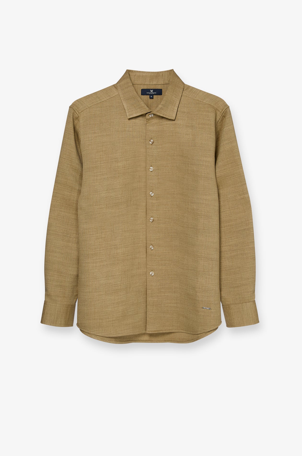 TEXTURED TWILL BUTTON-UP SHIRT
