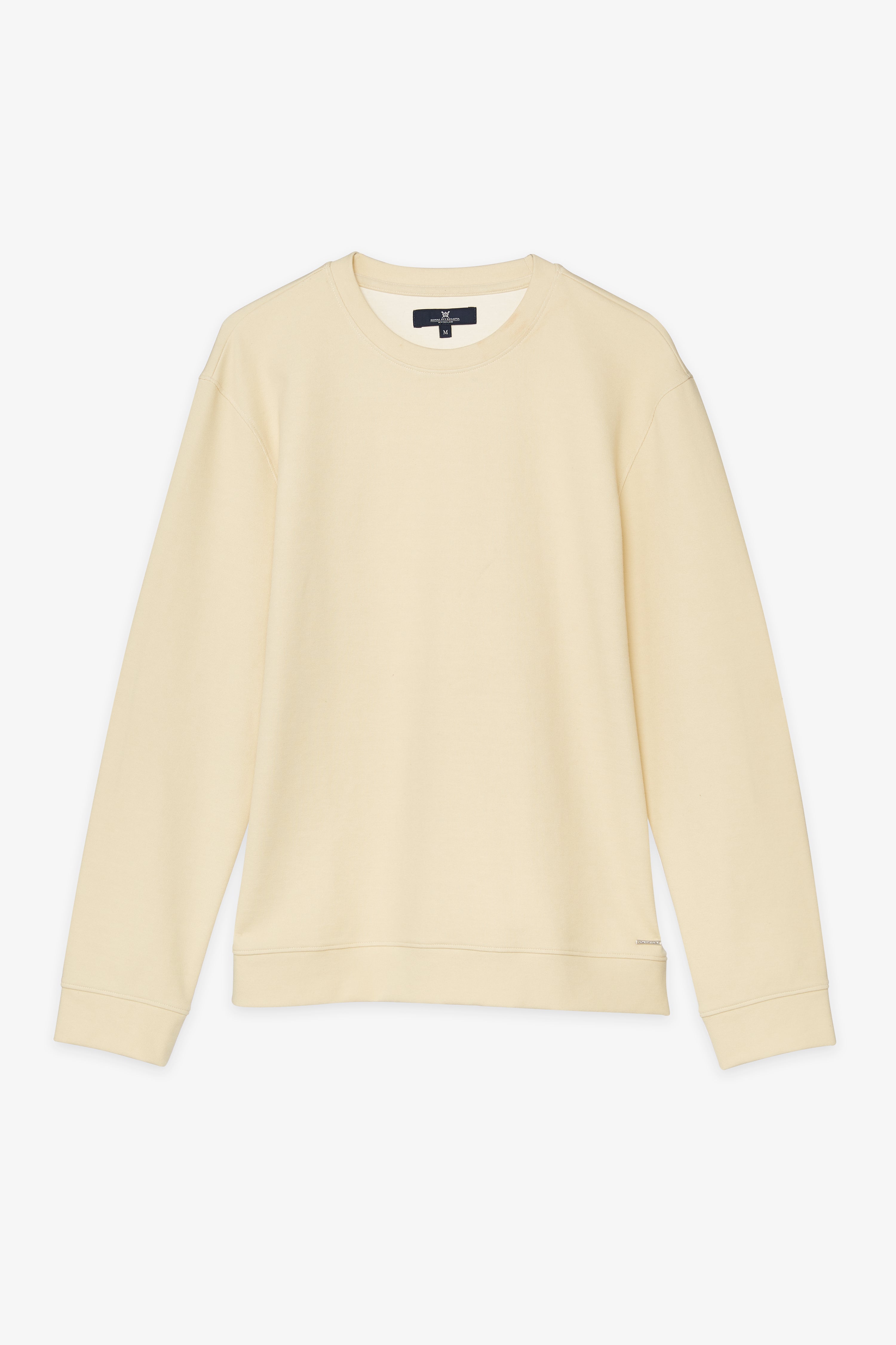 RIBBED HEM CREW NECK PULLOVER
