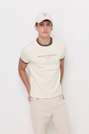 CONTRAST COLLAR TEE
