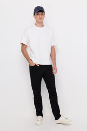 BLACK DENIM WASHED STRECH JEANS