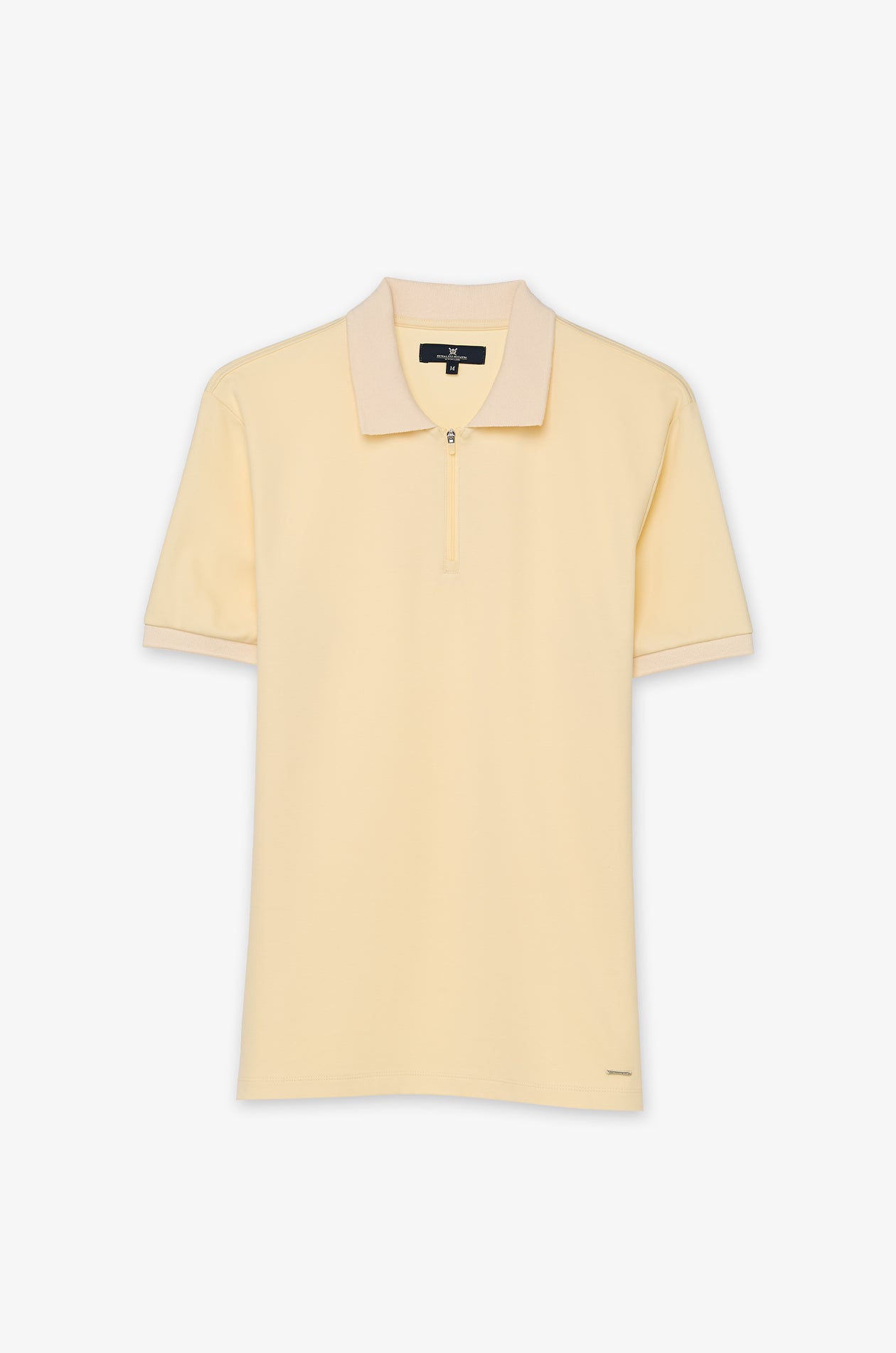 ZIP-NECK KNIT POLO
