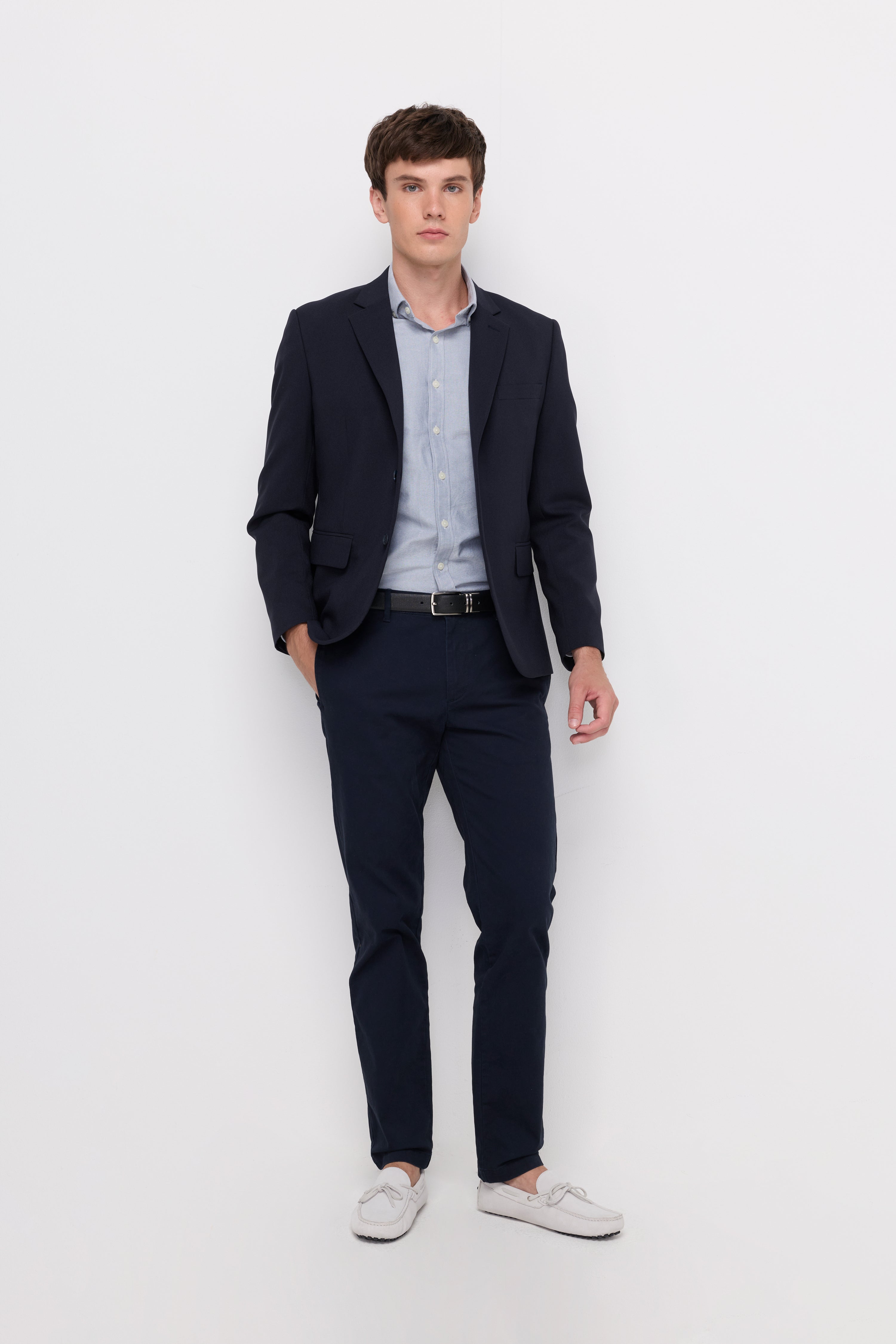 TAILORED SLIM-FIT SUIT TROUSERS