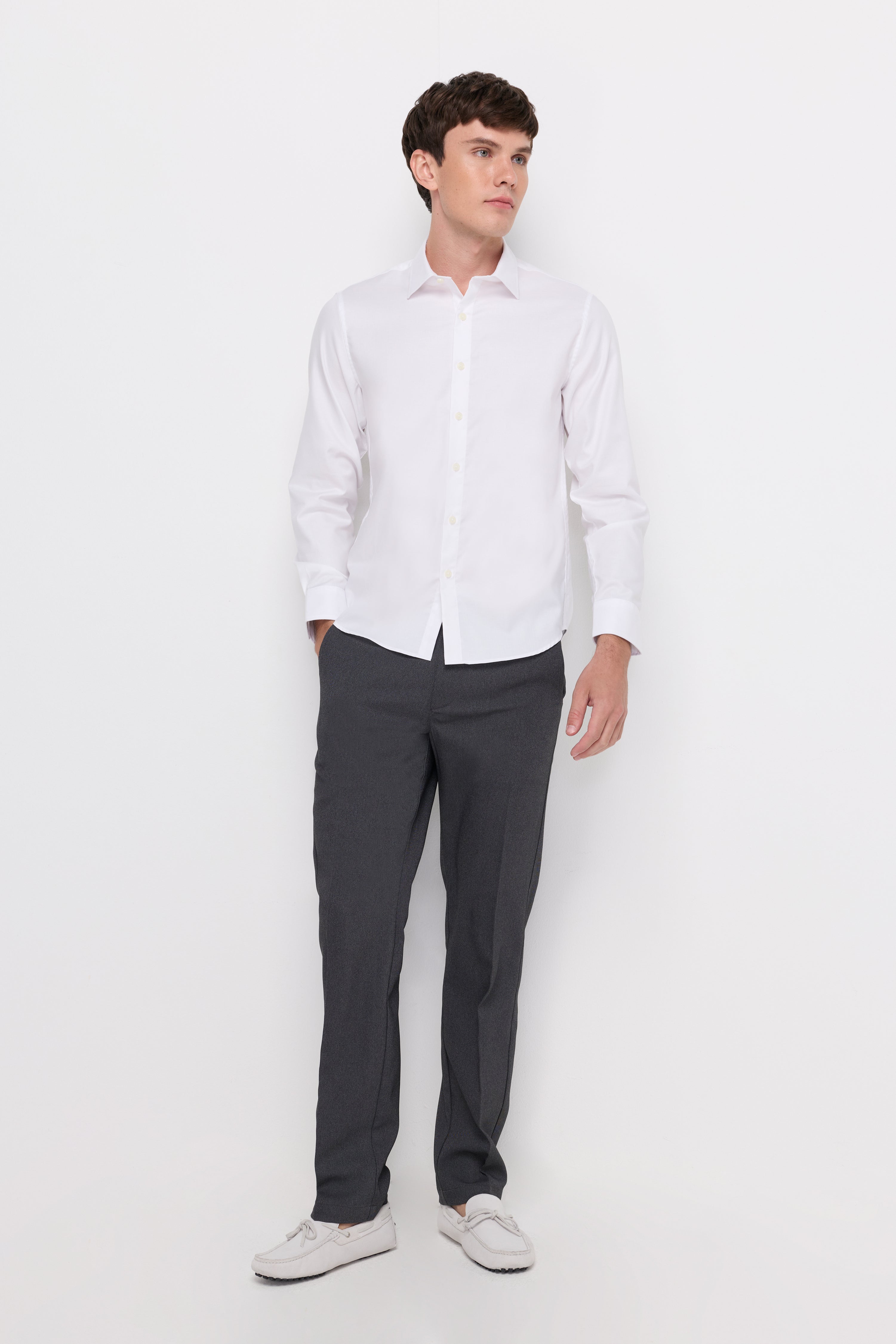 REFINED TEXTURED COTTON SHIRT