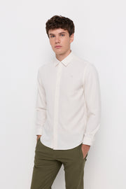 TEXTURED EMBROIDERED SHIRT