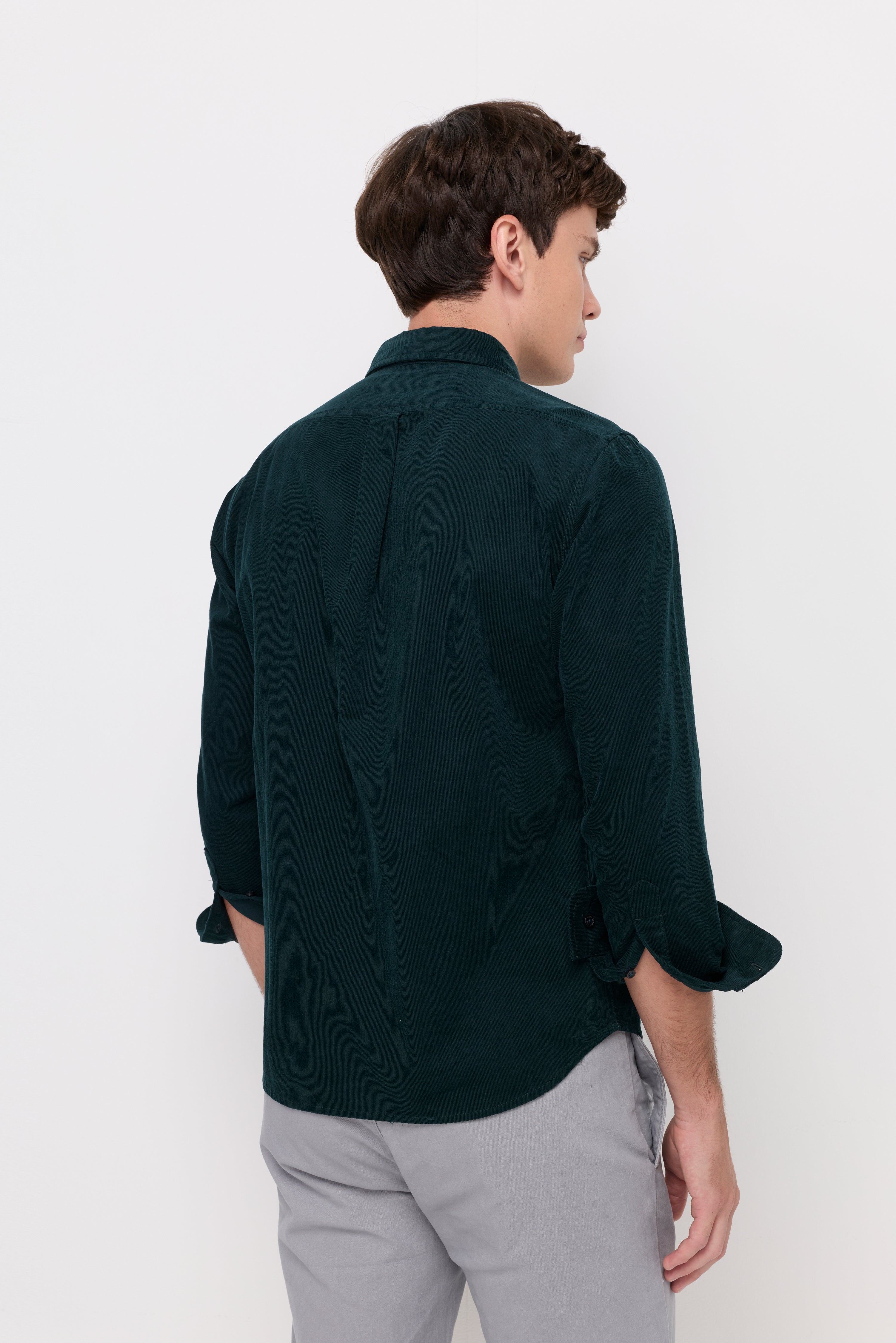 CORDUROY EMBROIDERED SHIRT