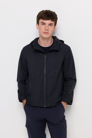 WATER-REPELLENT ZIP-UP HOODED JACKET