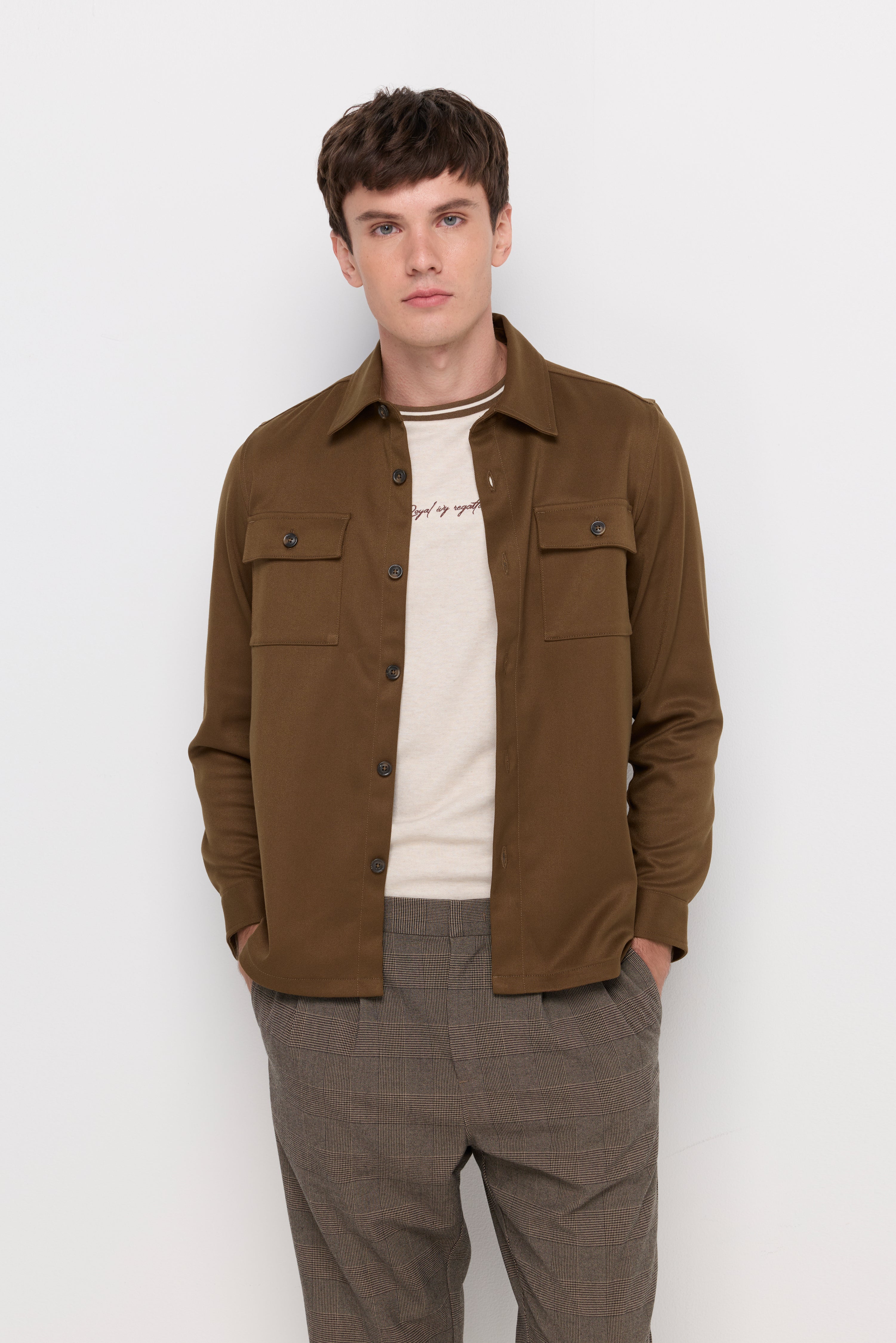 SNAP BUTTON OVERSHIRT