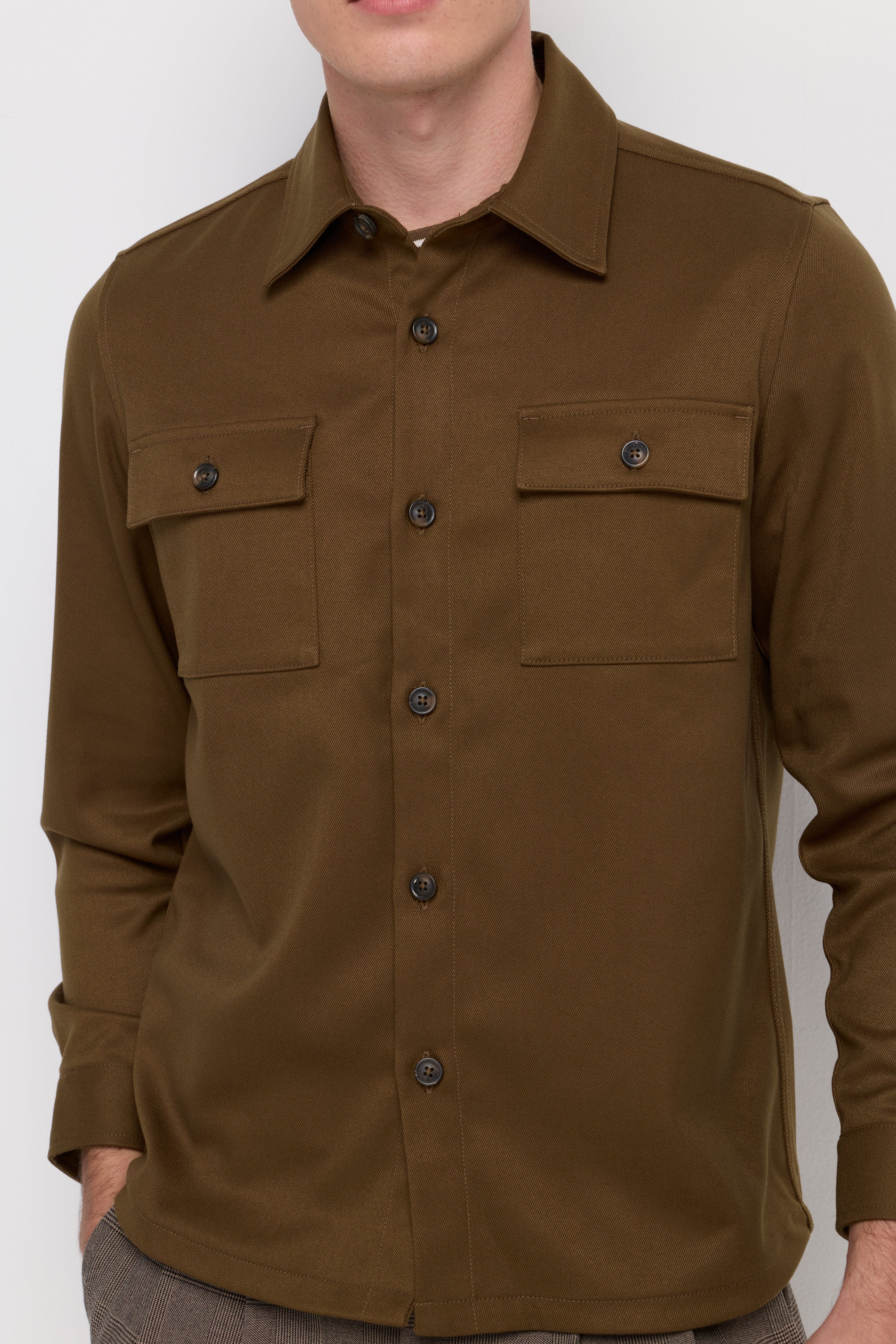 SNAP BUTTON OVERSHIRT
