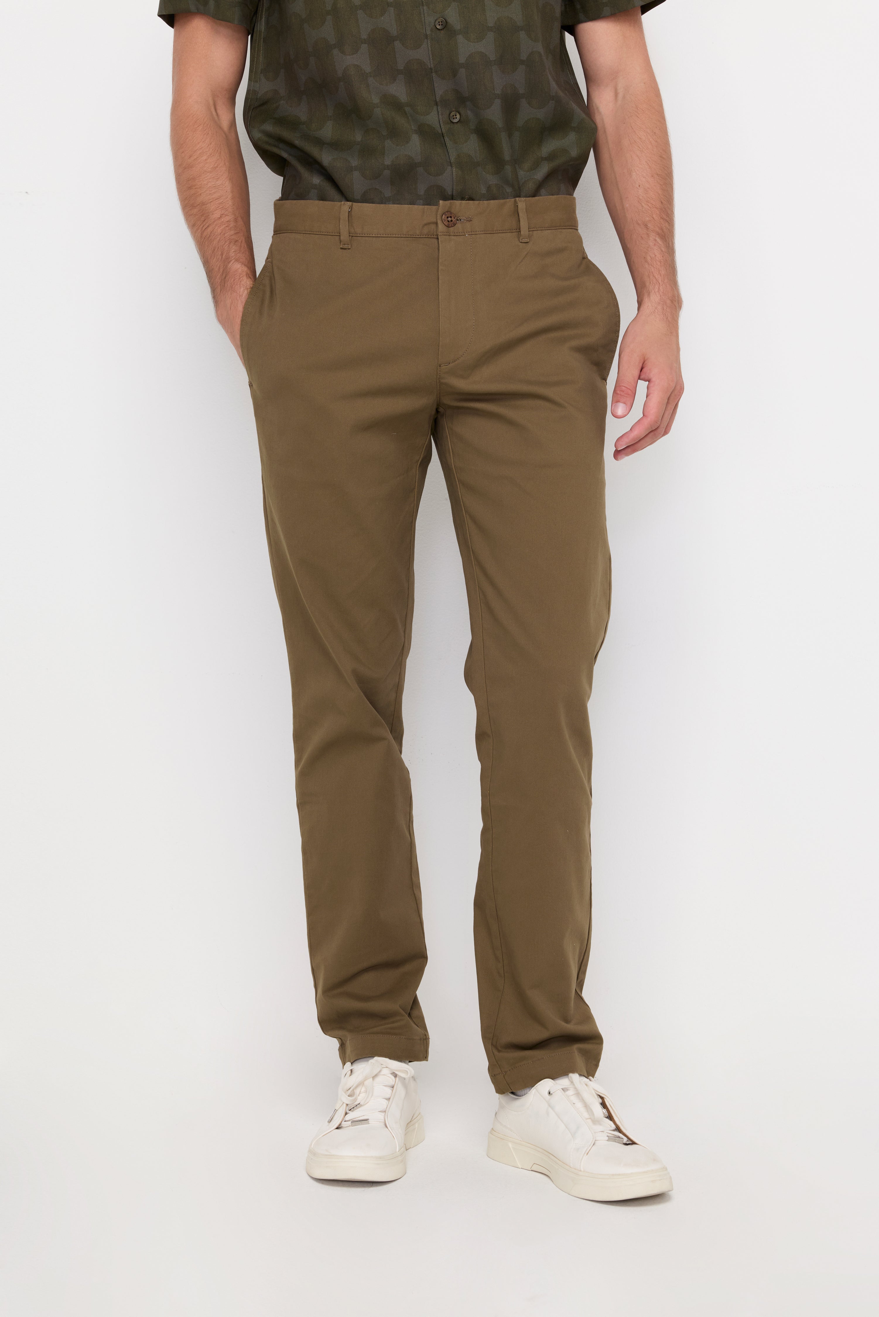 ESSENTIAL SLIM-FIT TROUSERS