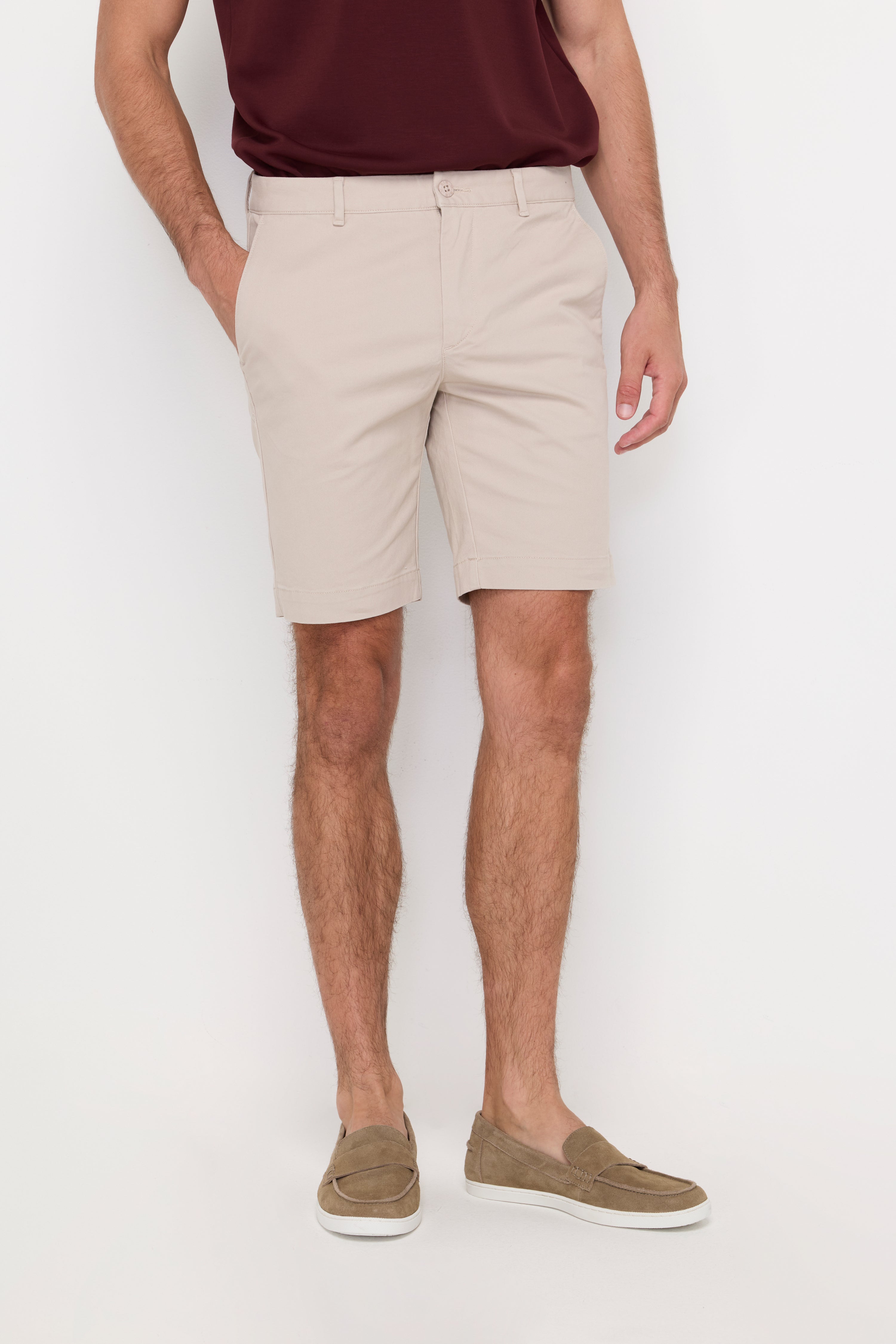 ESSENTIAL COTTON CHINO SHORTS