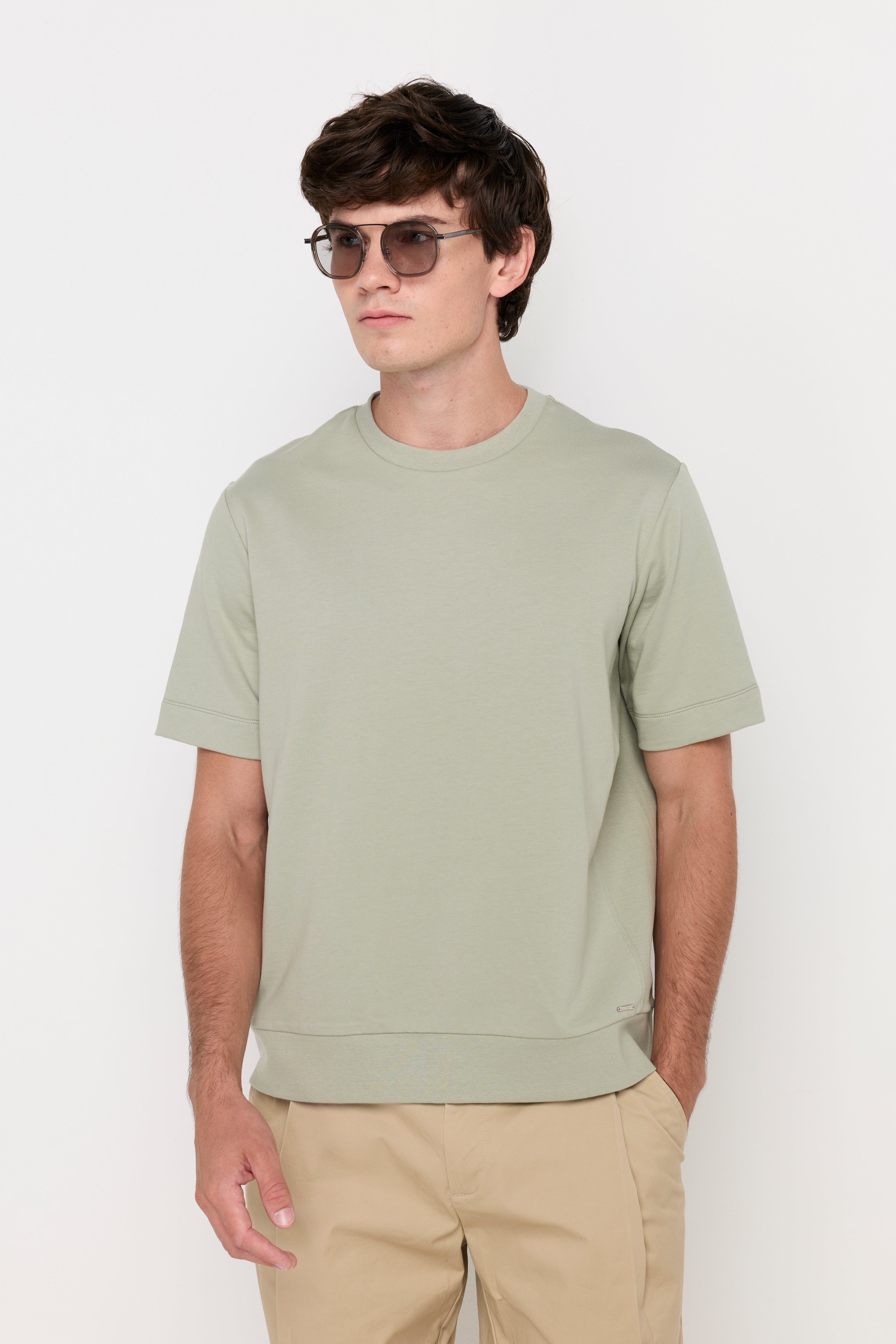 ESSENTIAL TEXTURED KNIT TEE