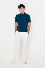 ESSENTIAL STRAIGHT-LEG COTTON TROUSERS