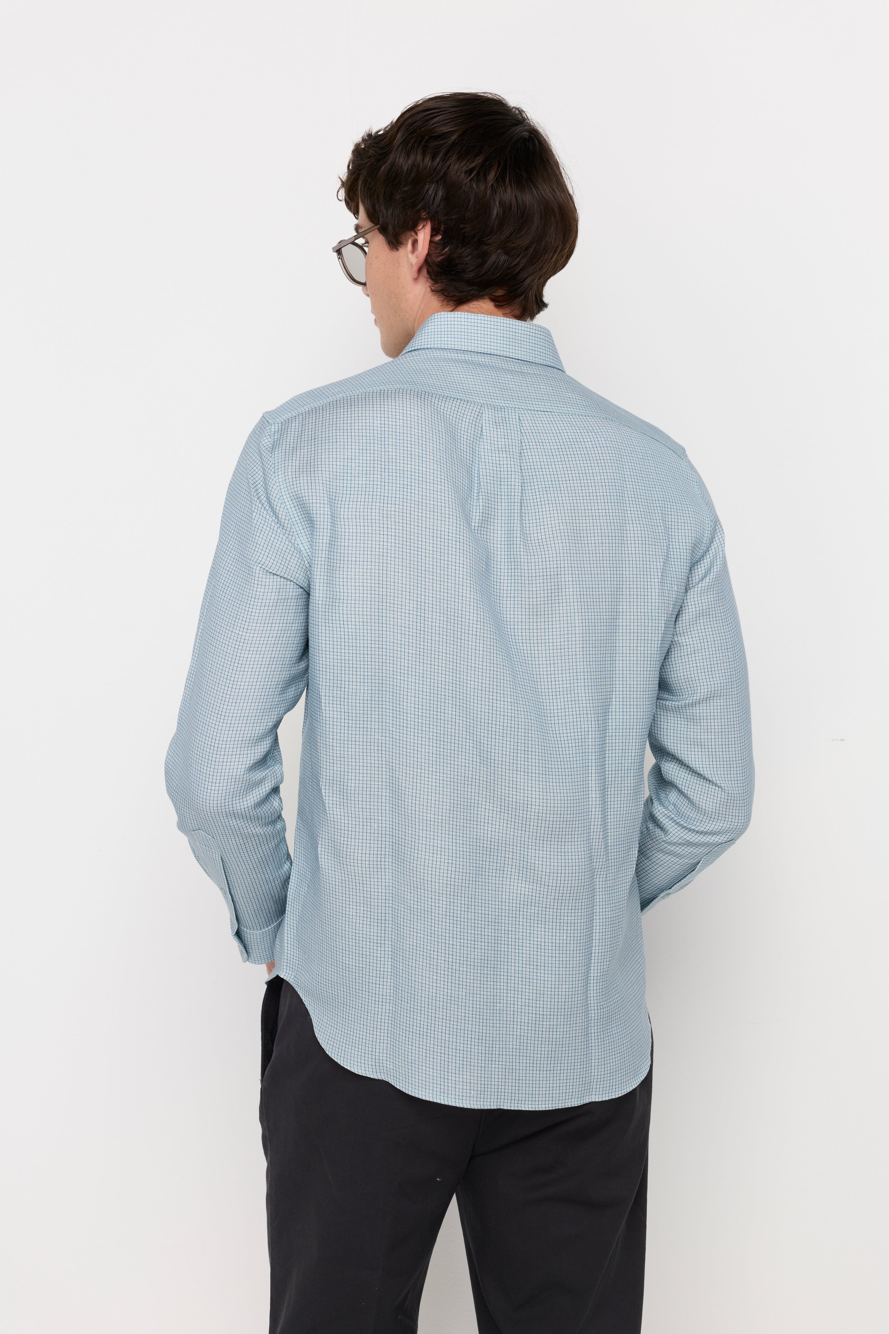 TEXTURED LONG-SLEEVE SHIRT