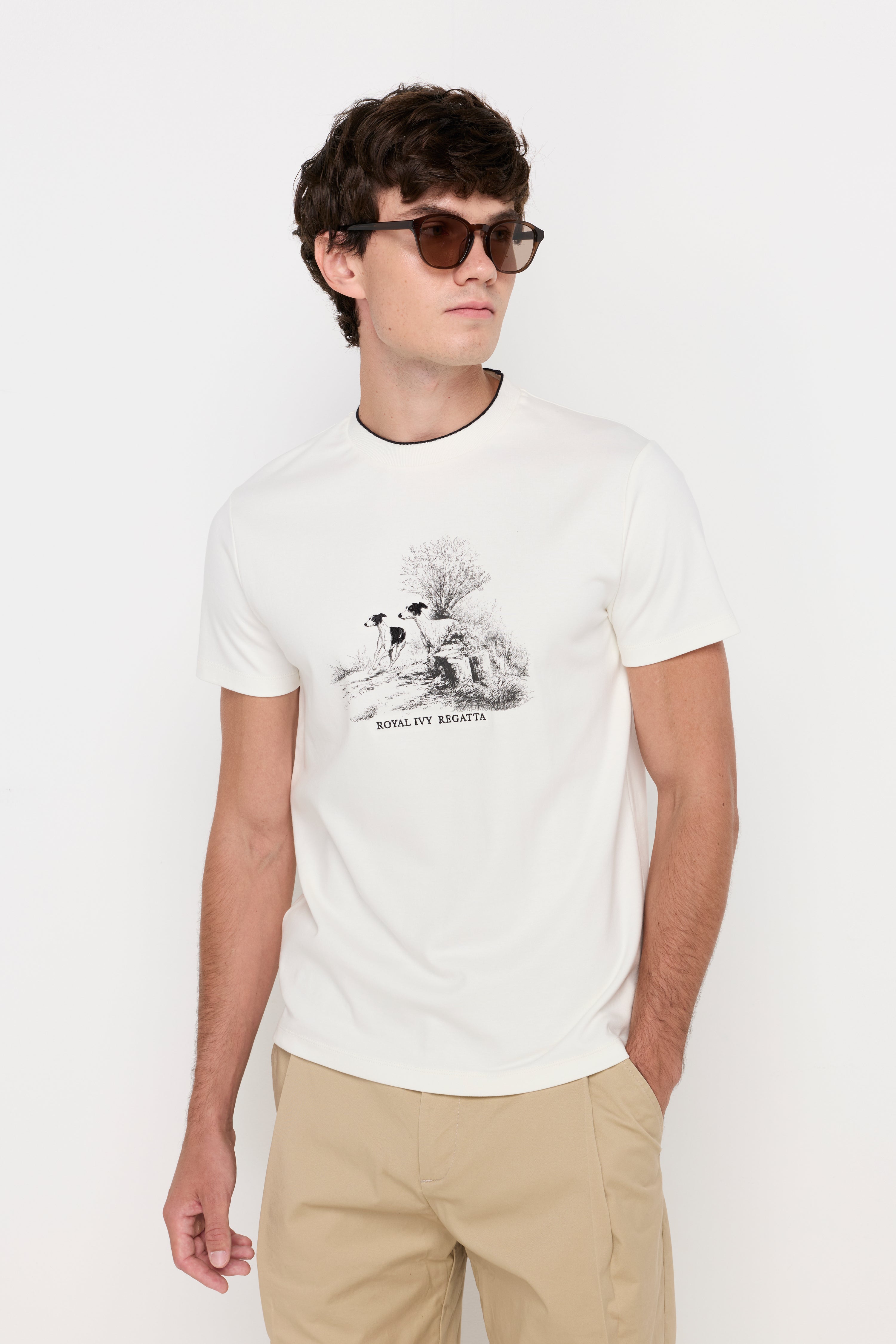SIGNATURE NATURE GRAPHIC COTTON TEE